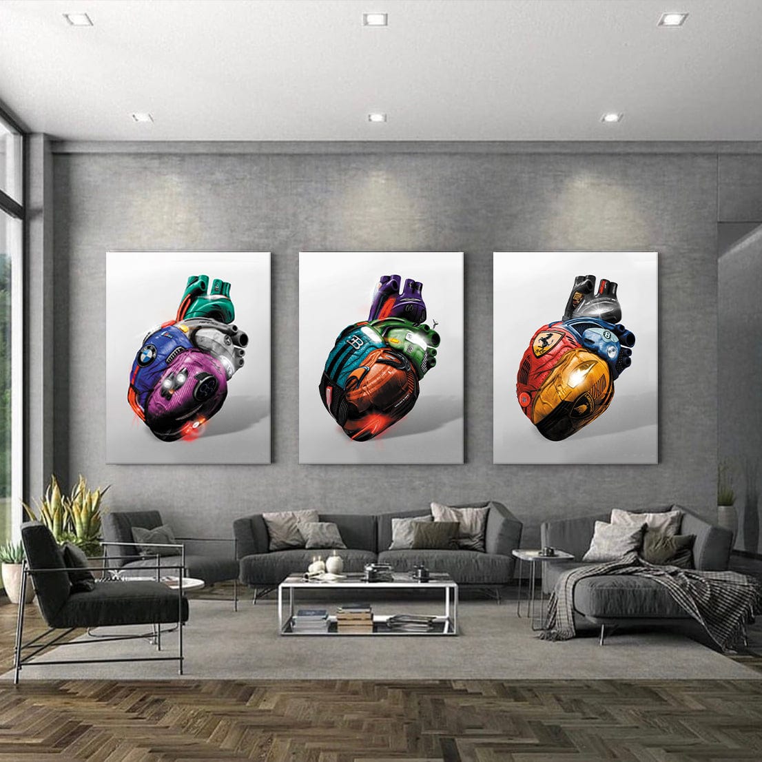 Heart of the Cars Canvas