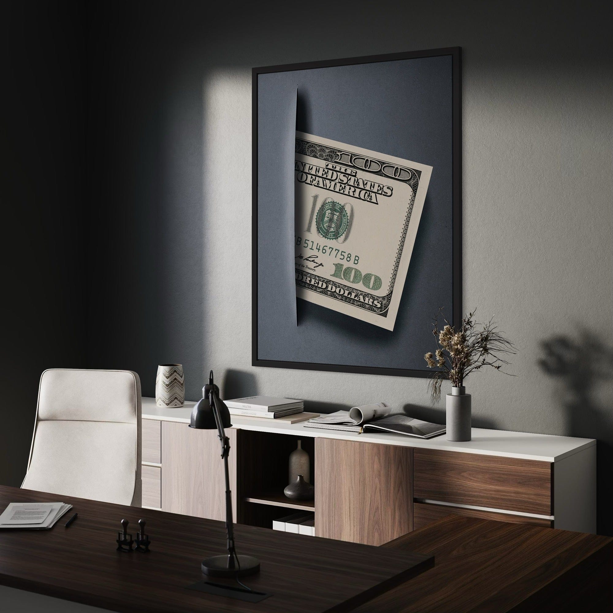 Premium canvas texture and gallery wrap edge finish close up