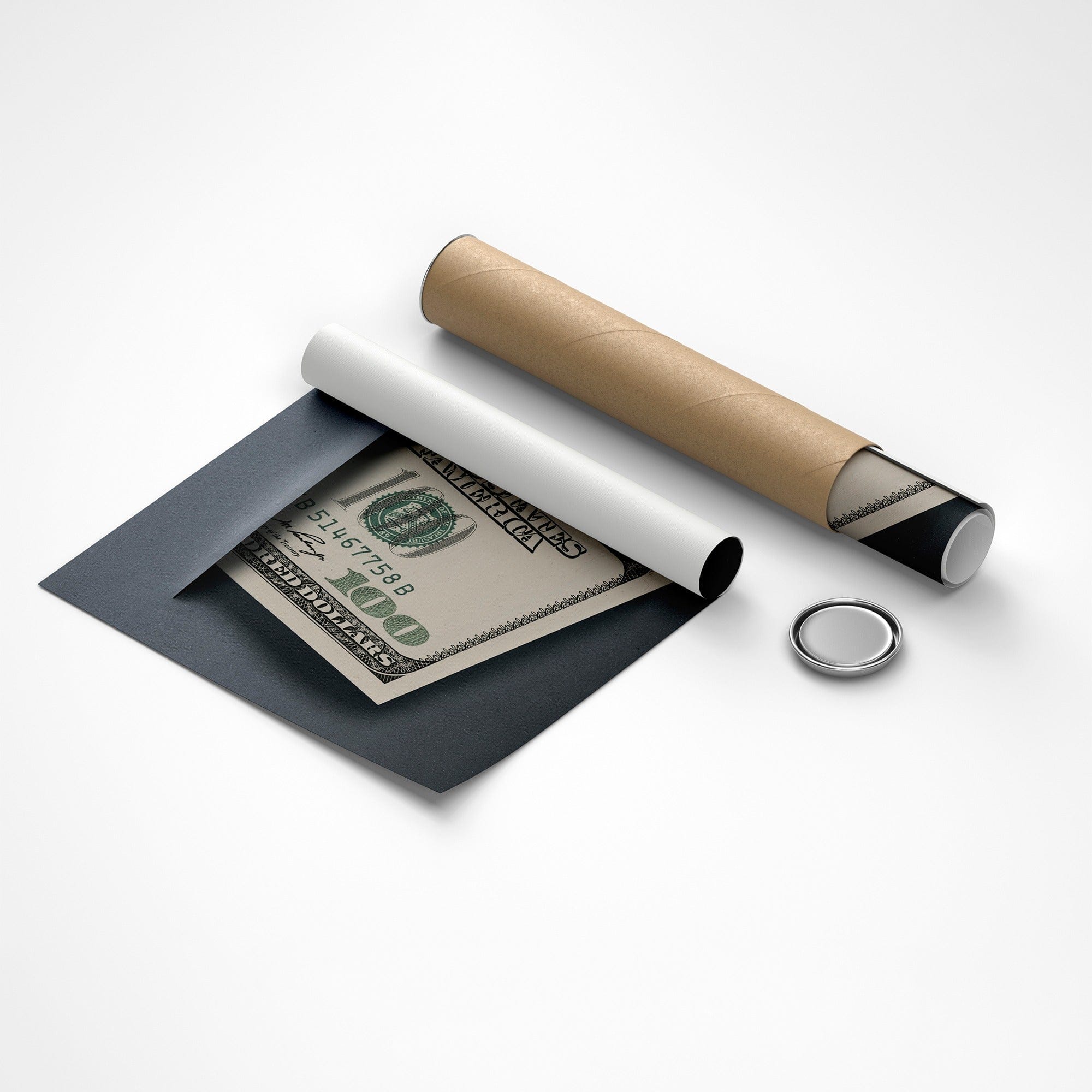 Hidden Money – $100 Dollar Canvas Wall Art
