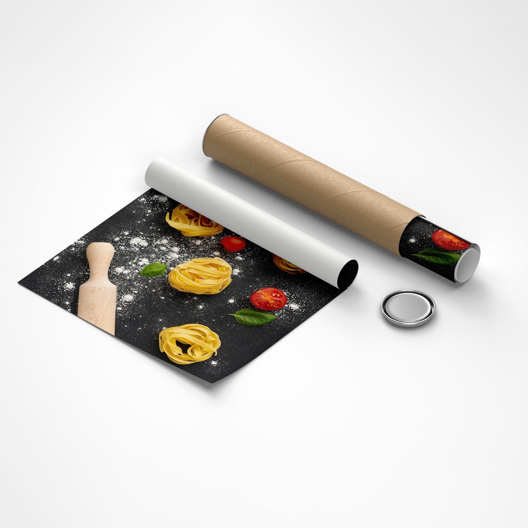 Contemporary kitchen canvas Italian cooking theme