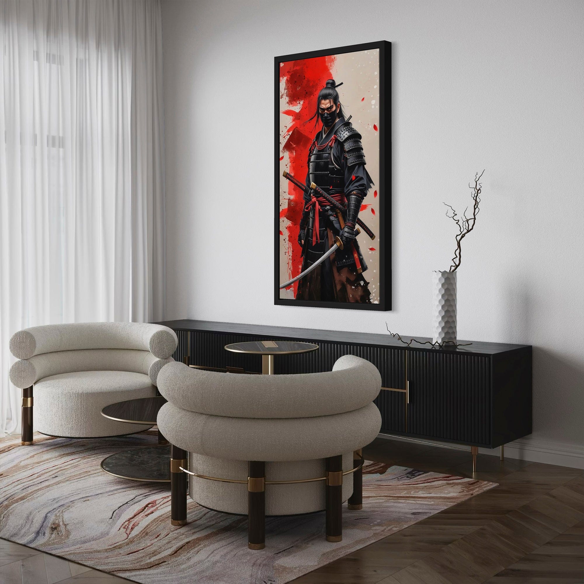 Honor & Blood – Japanese Samurai Canvas Wall Art