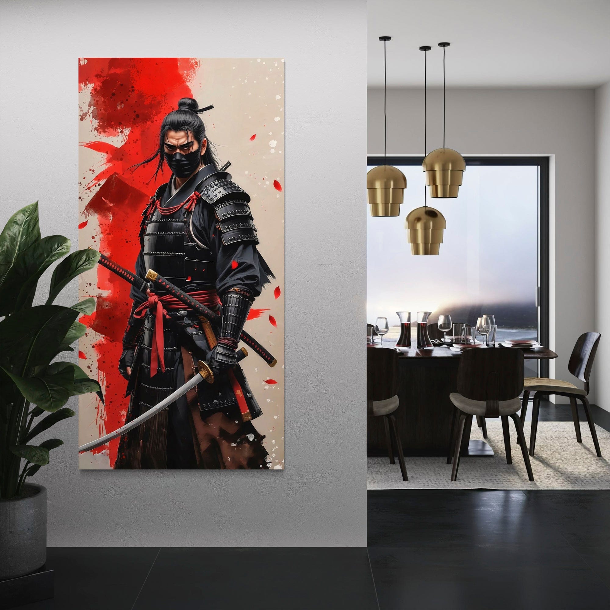 Honor & Blood – Japanese Samurai Canvas Wall Art
