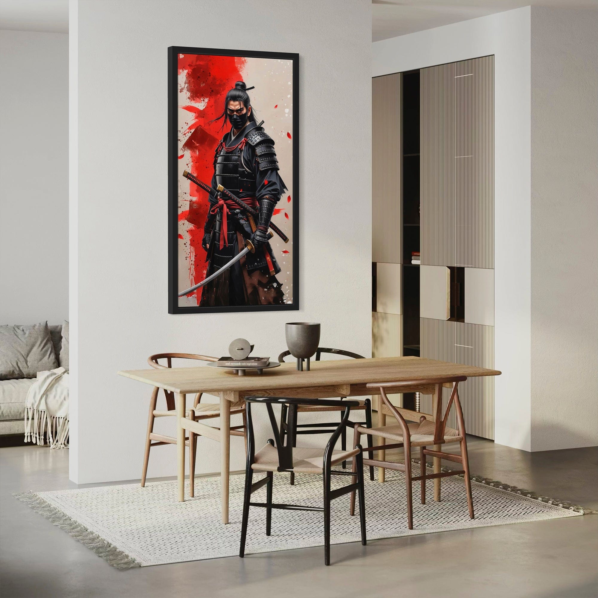 Honor & Blood – Japanese Samurai Canvas Wall Art