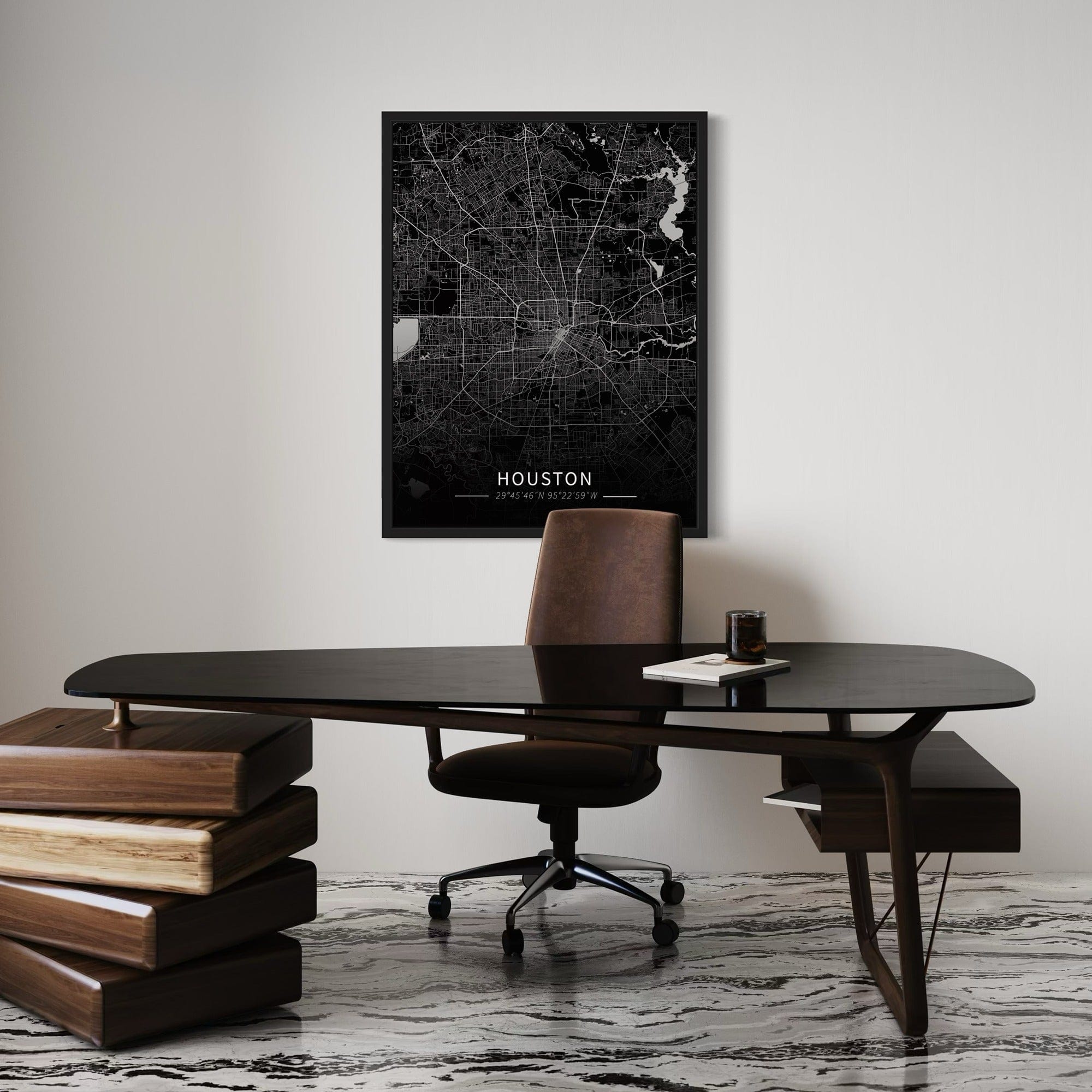 Houston City Map Canvas