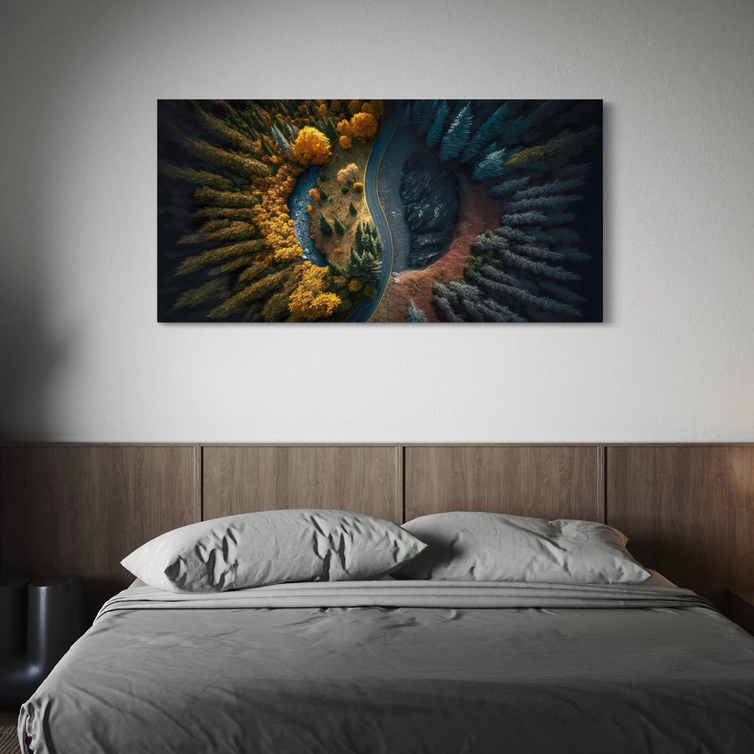 Yin Yang Road Canvas Print