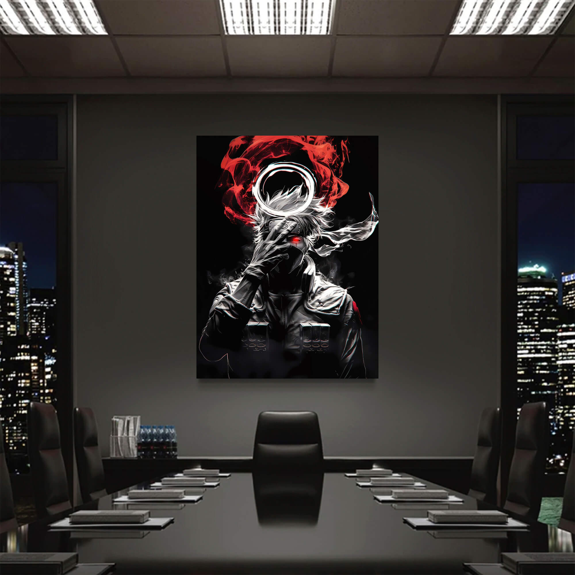 Itachi Uchiha 1116 Dark Canvas Wall Art – A Bold Tribute to the Legendary Ninja