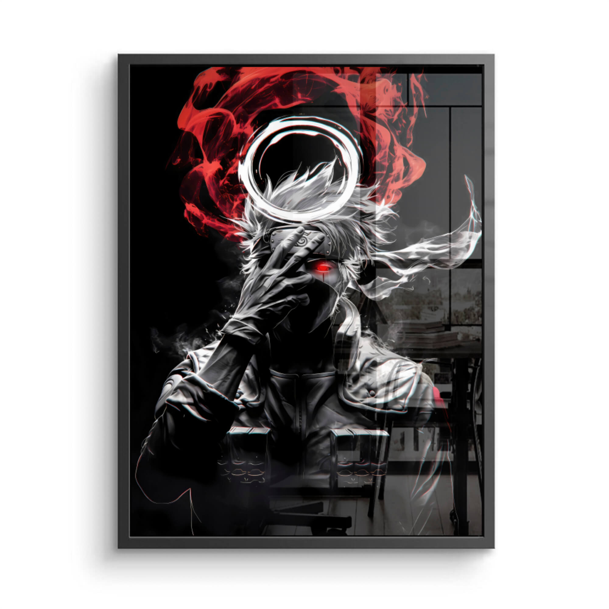 Itachi Uchiha Dark Canvas Wall Art – A Bold Tribute to the Legendary Ninja