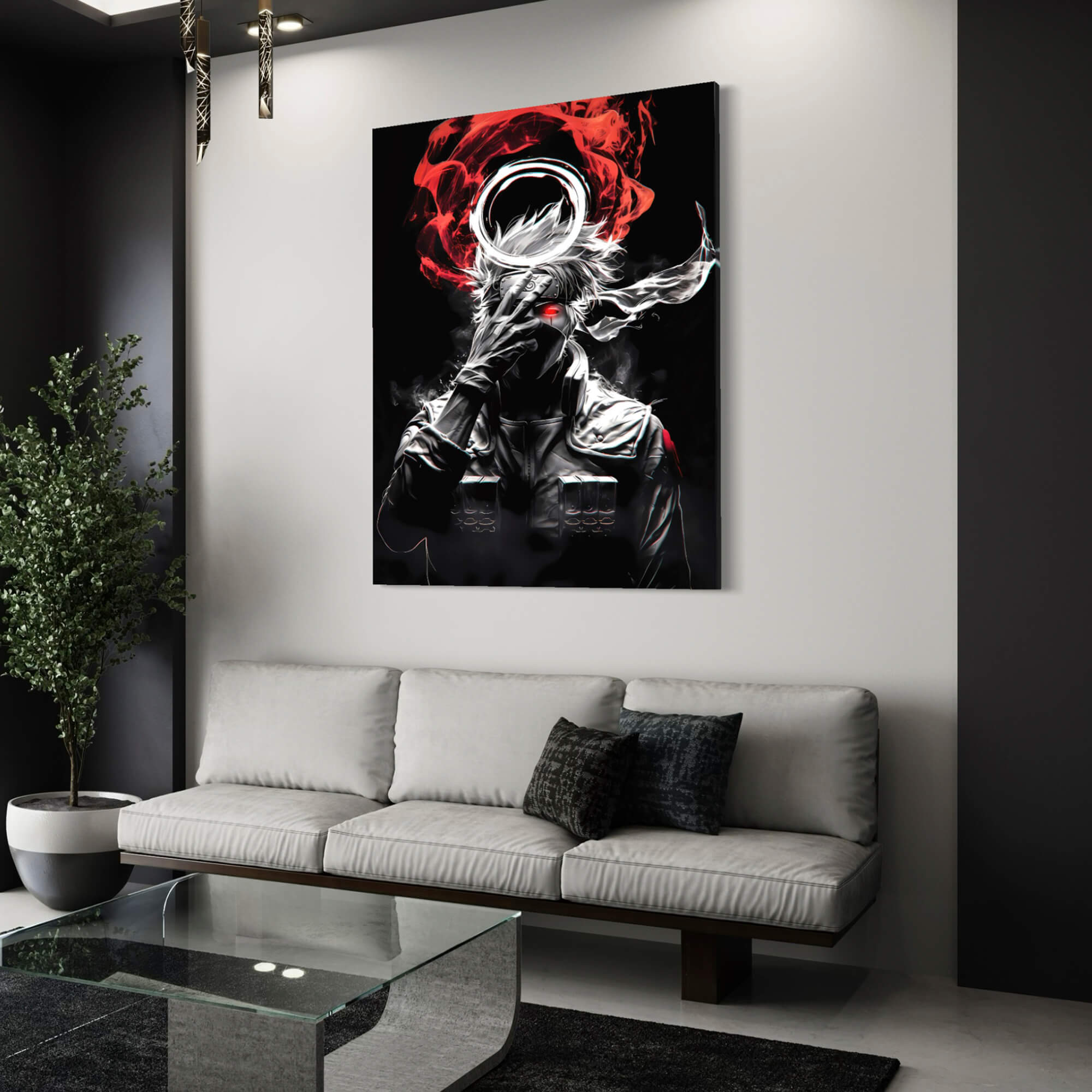 Itachi Uchiha Dark Canvas Wall Art – A Bold Tribute to the Legendary Ninja