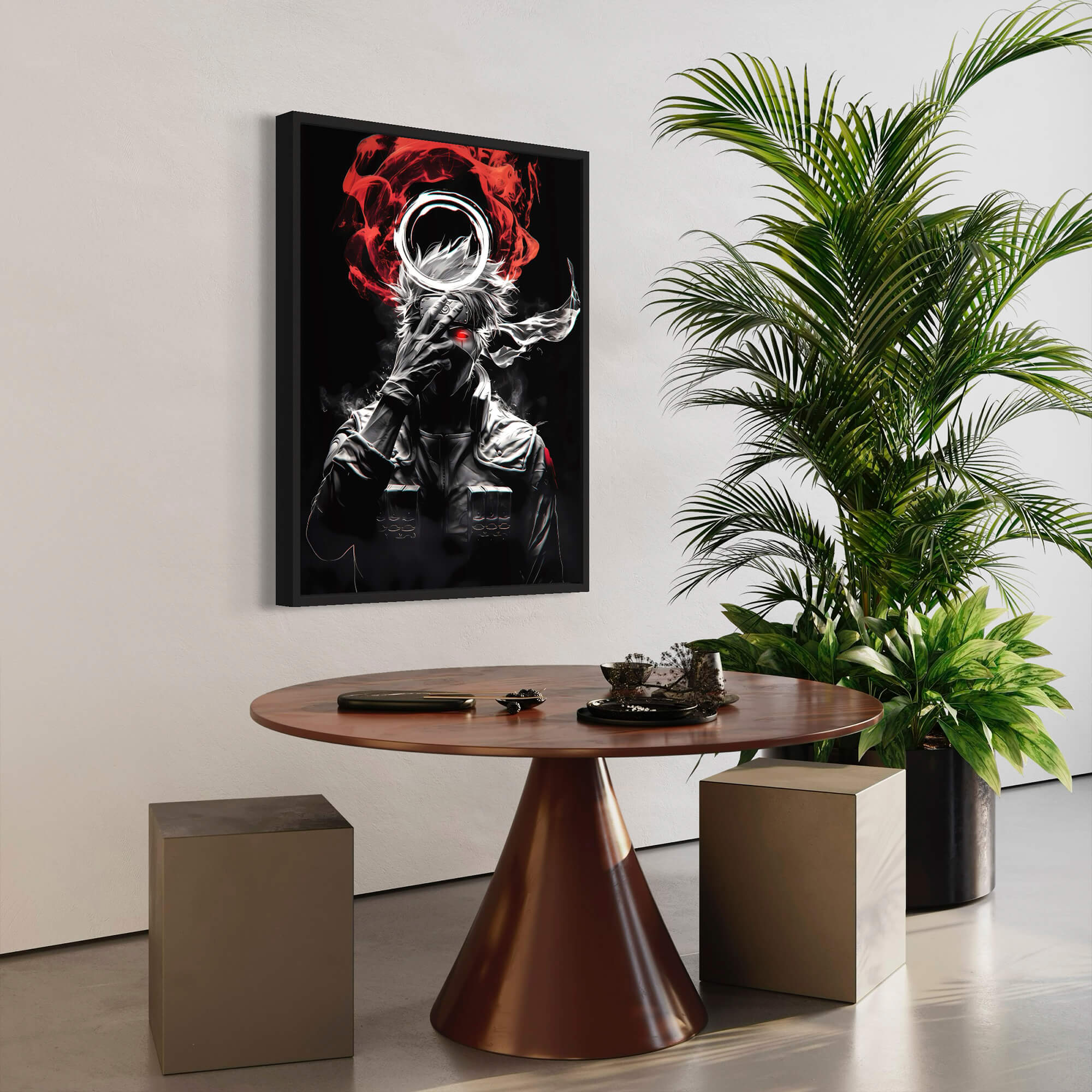 Itachi Uchiha Dark Canvas Wall Art – A Bold Tribute to the Legendary Ninja