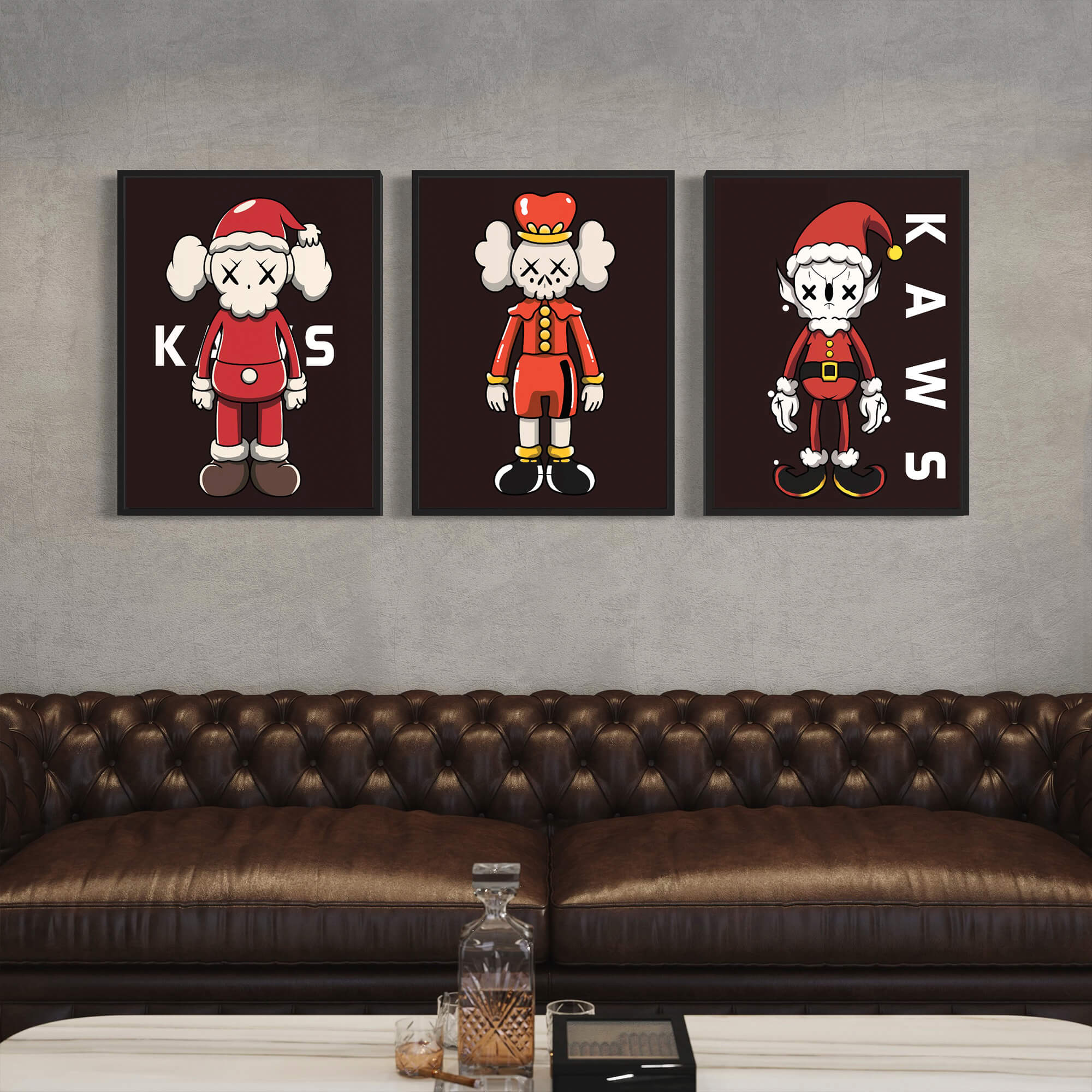 KAWS Christmas Canvas