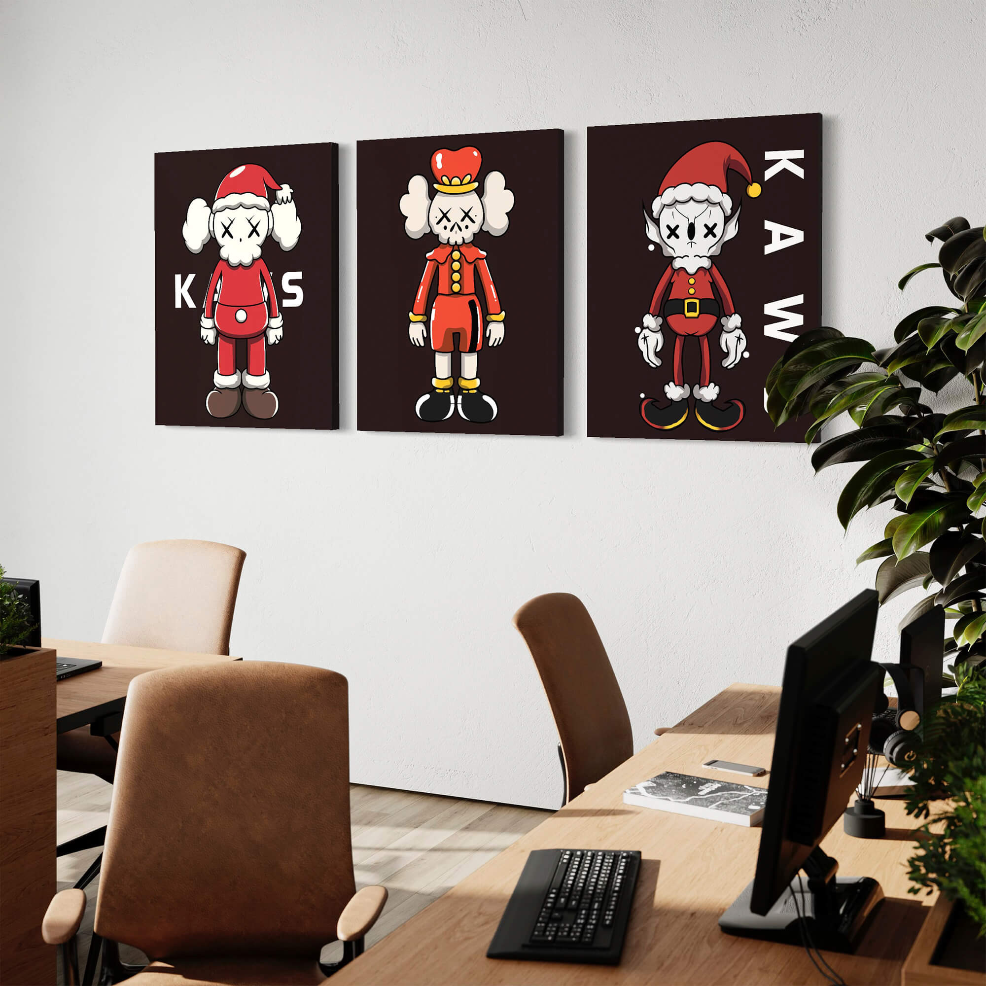 KAWS Christmas Canvas