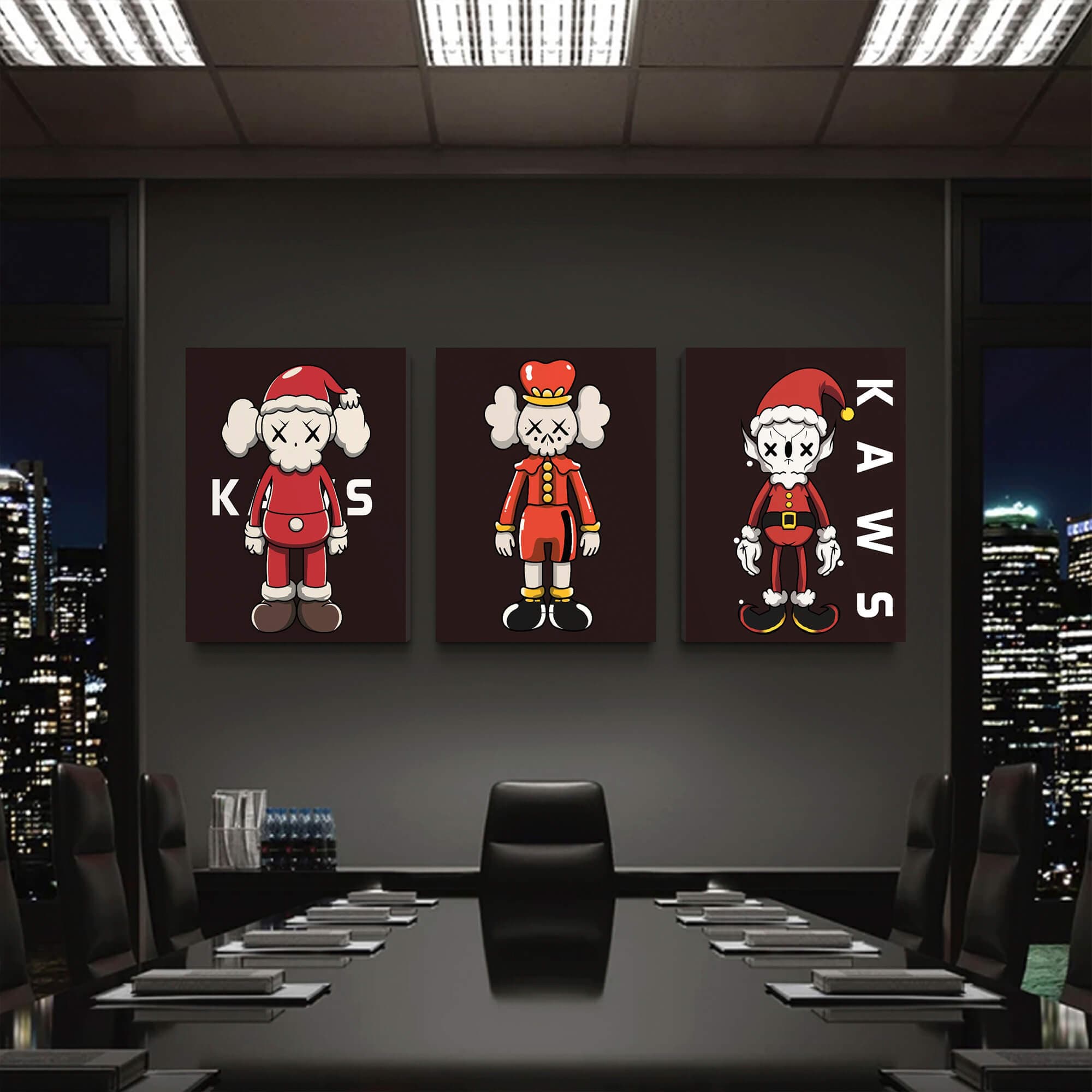 KAWS Christmas Canvas