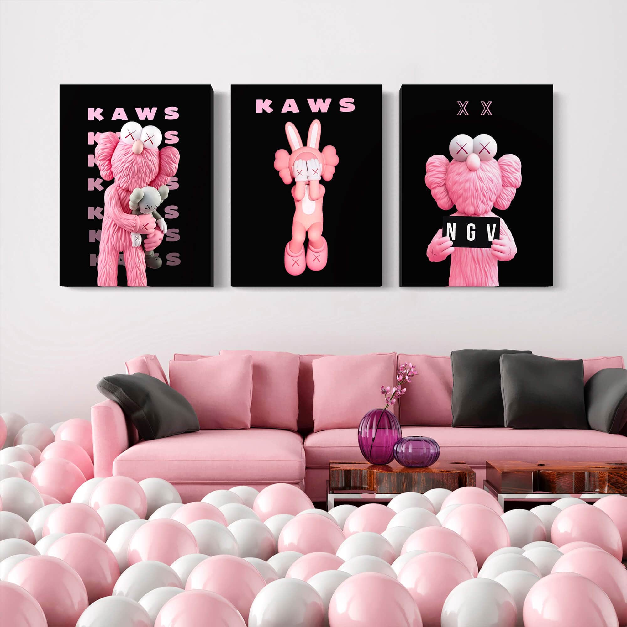 Kaws Holiday Canvas Print