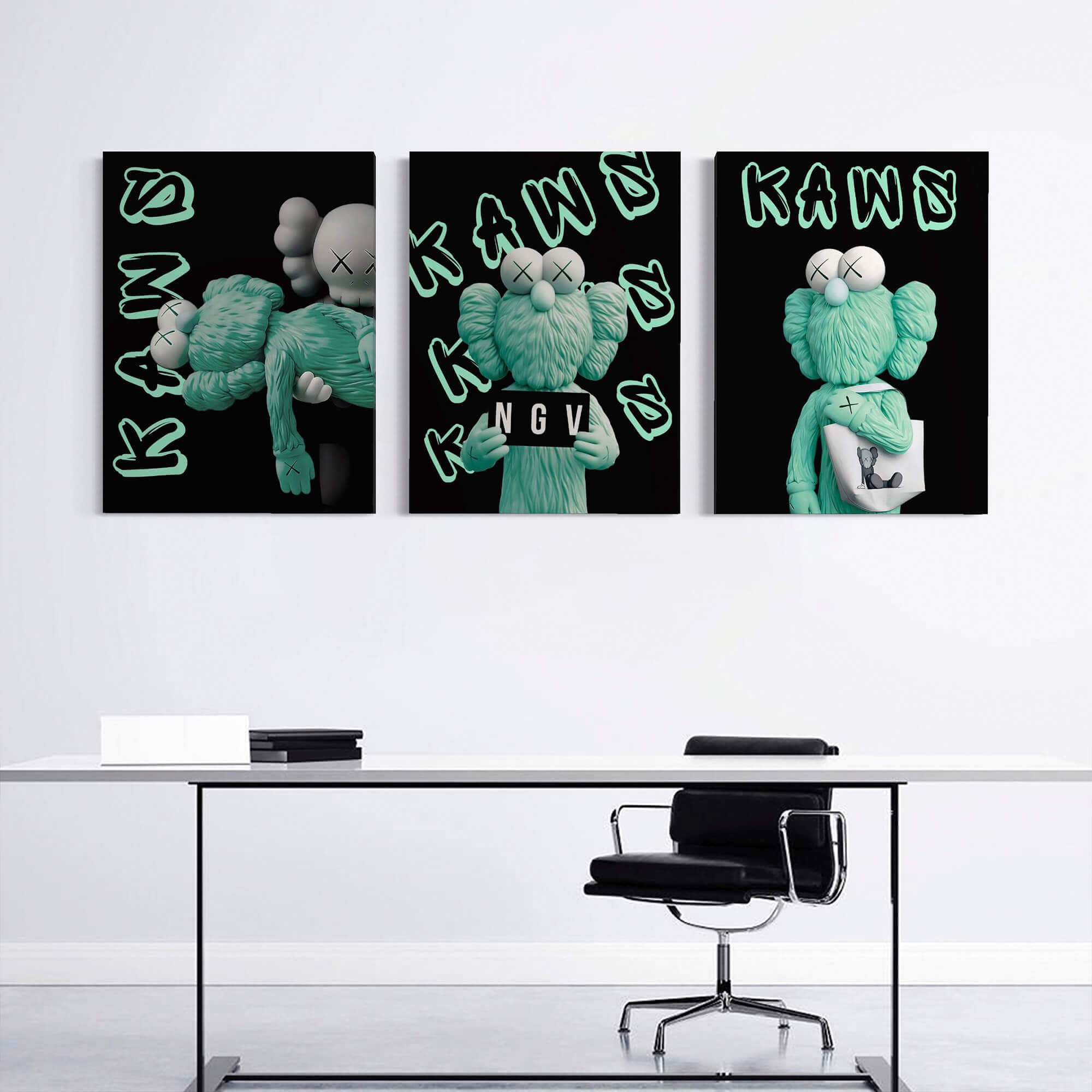 Kaws NGV Canvas Print