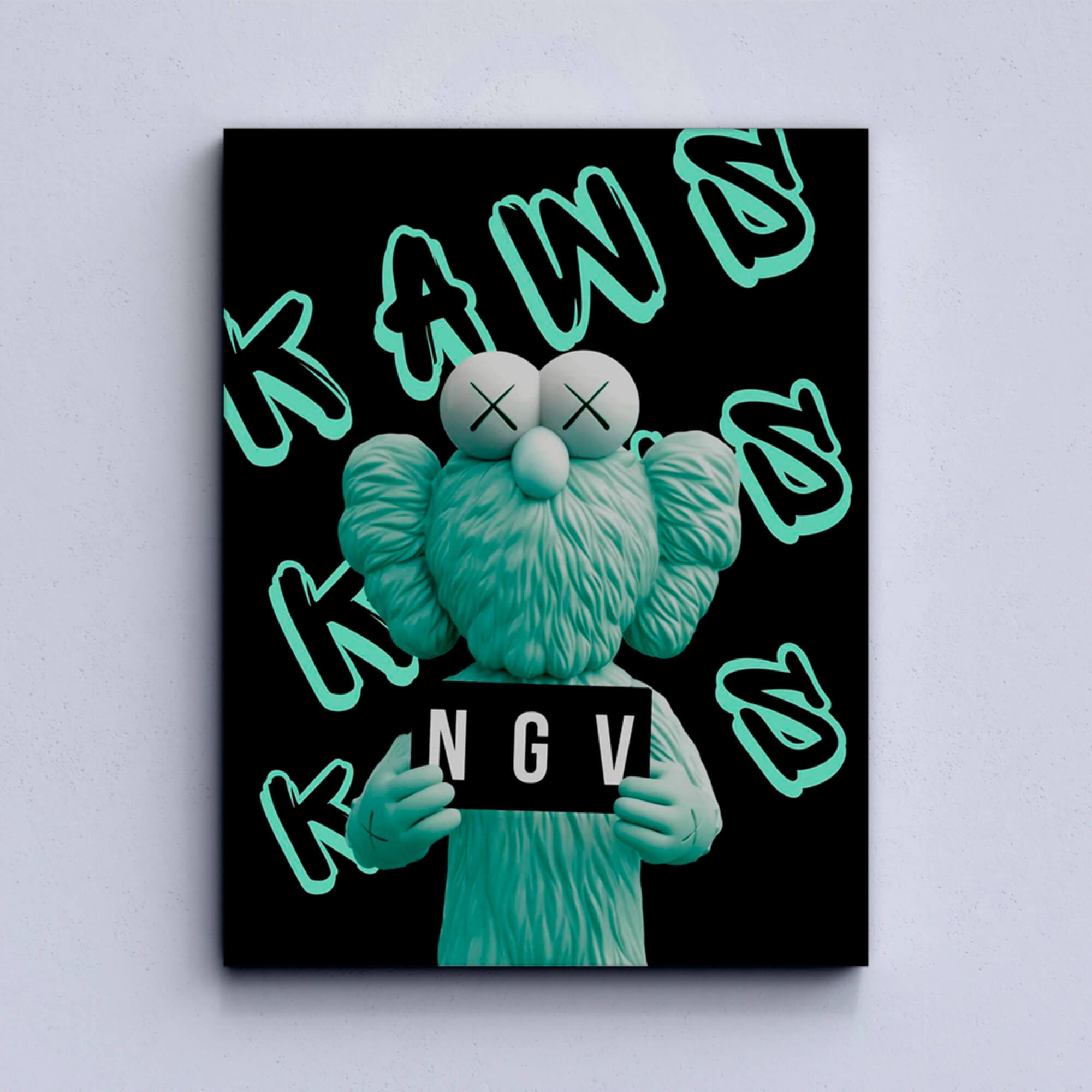 Kaws NGV Canvas Print