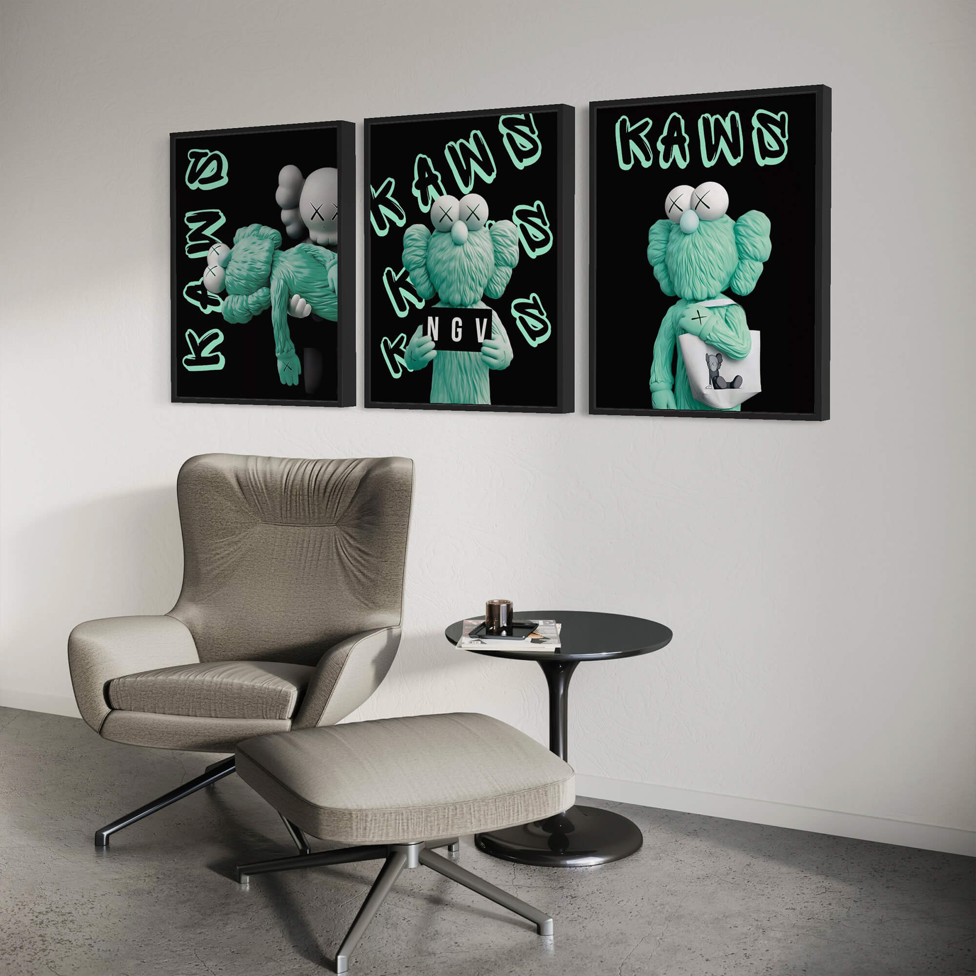 Kaws NGV Canvas Print