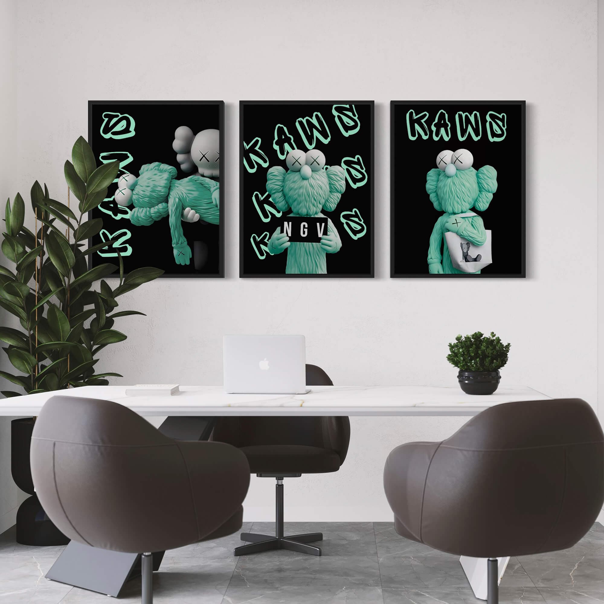 Kaws NGV Canvas Print