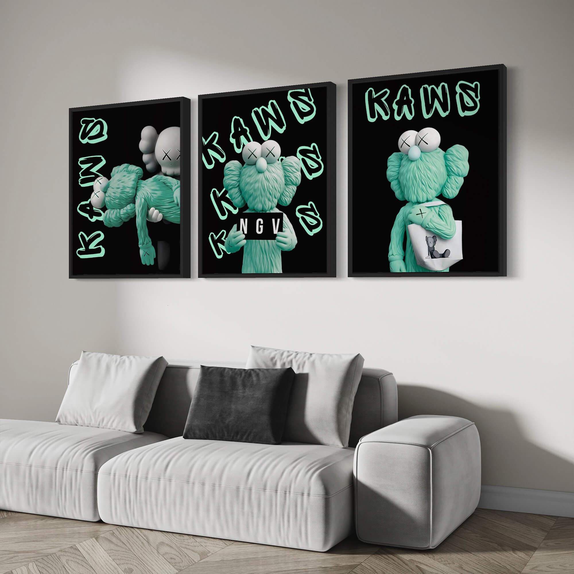 Kaws NGV Canvas Print