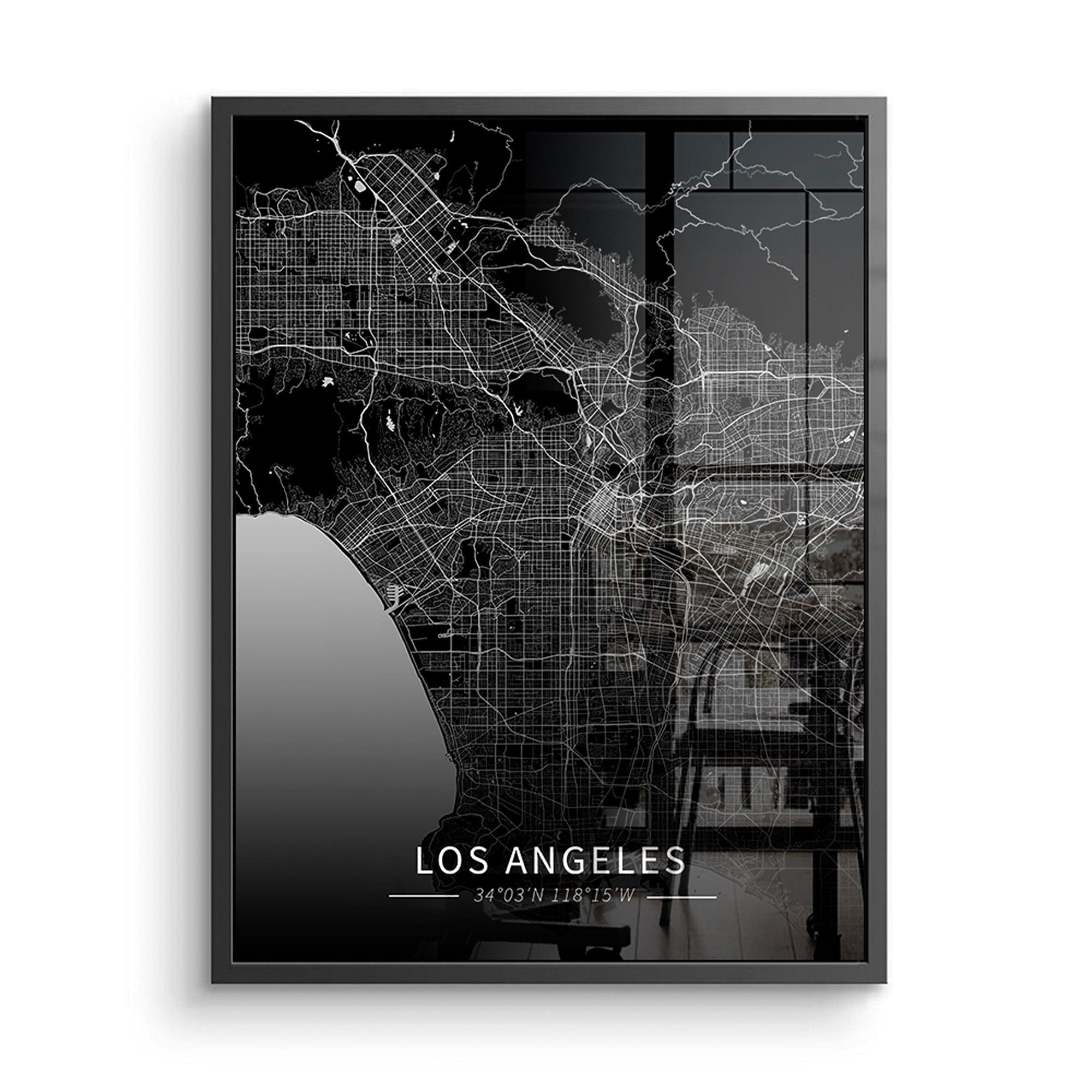 Los Angeles City Map Canvas