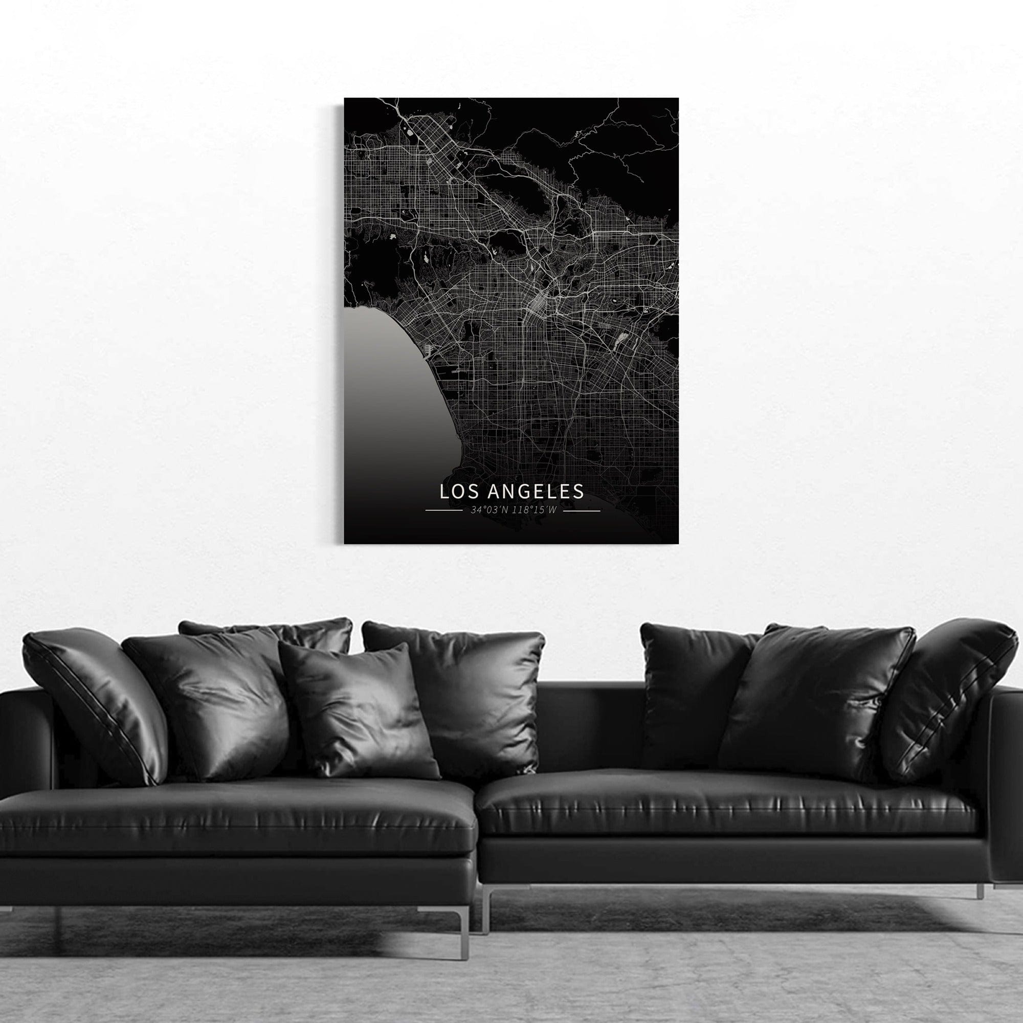 Los Angeles City Map Canvas