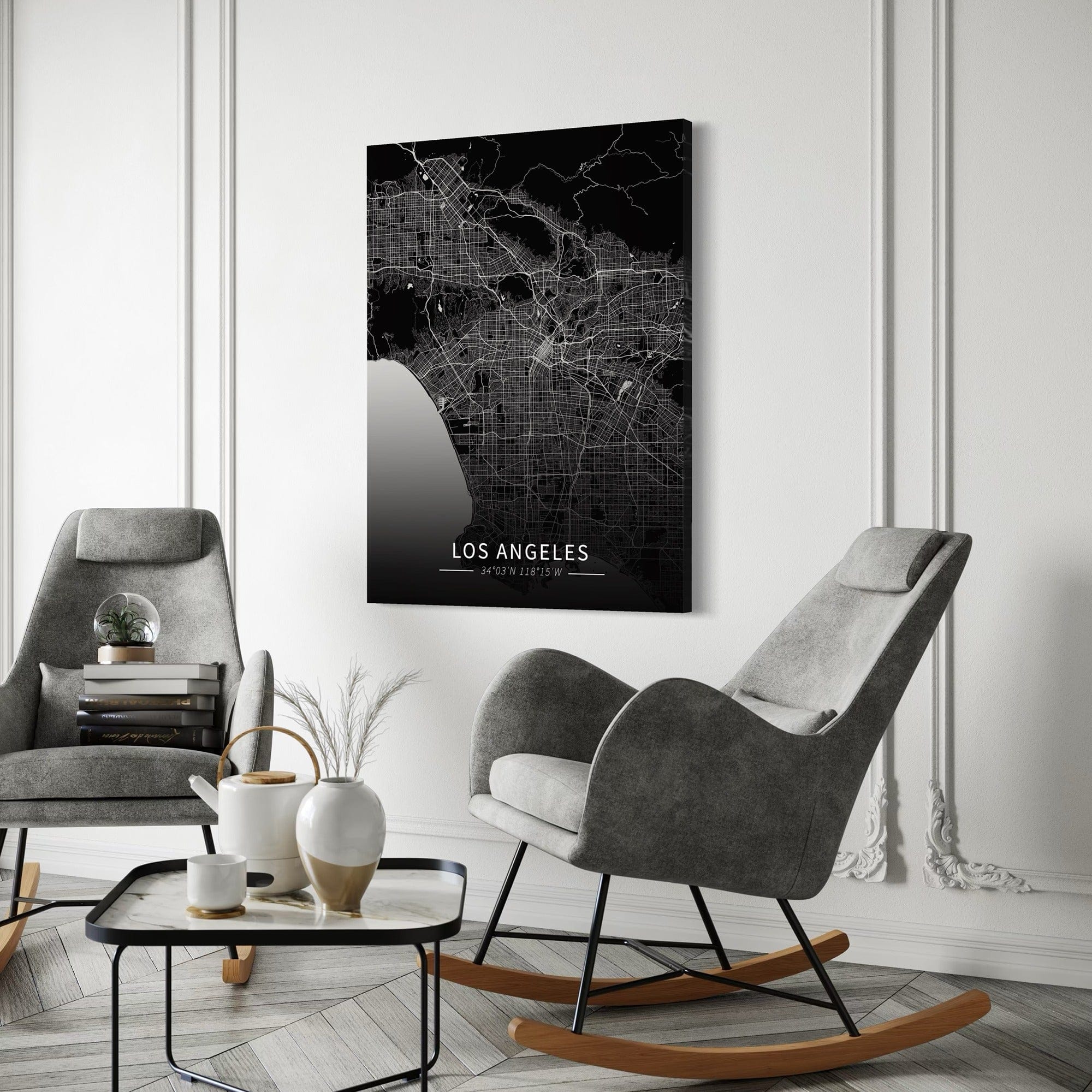 Los Angeles City Map Canvas