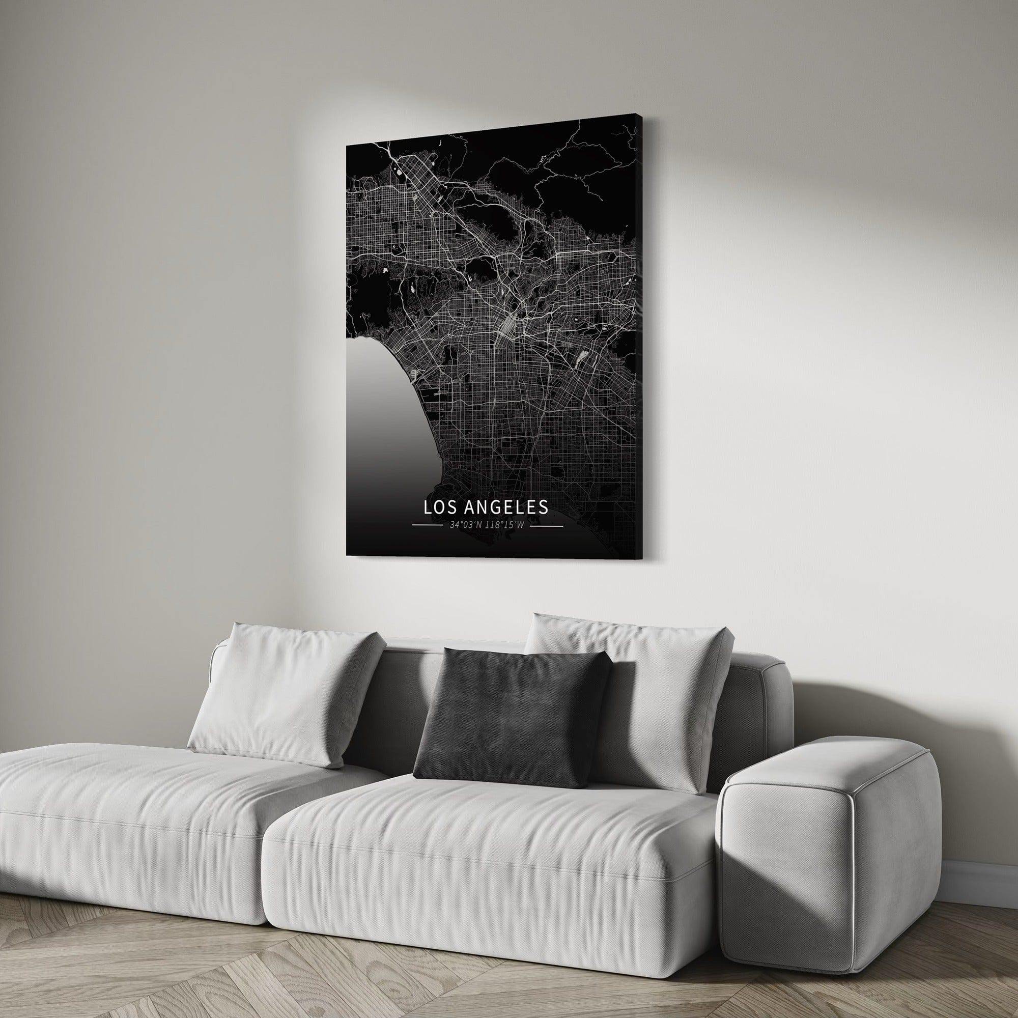 Los Angeles City Map Canvas