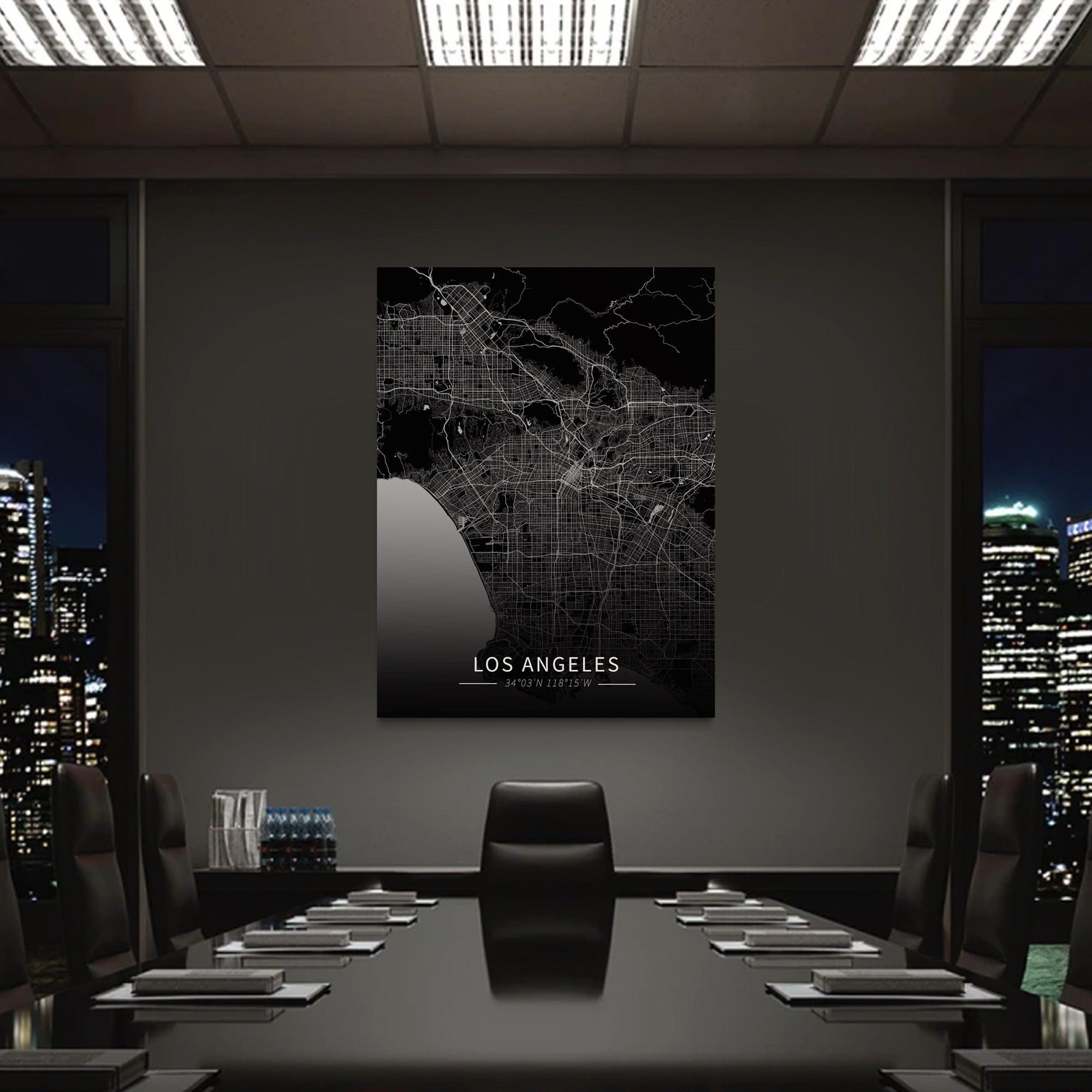 Los Angeles City Map Canvas