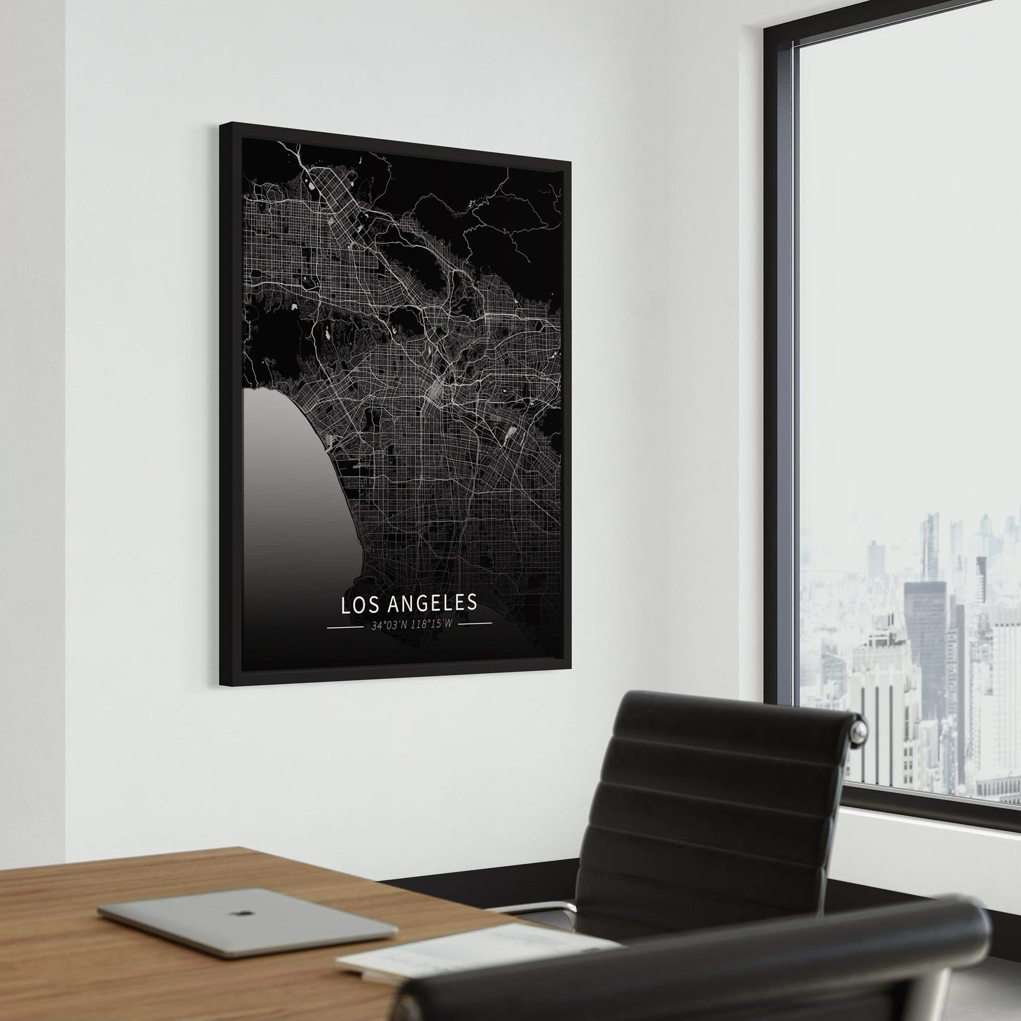 Los Angeles City Map Canvas