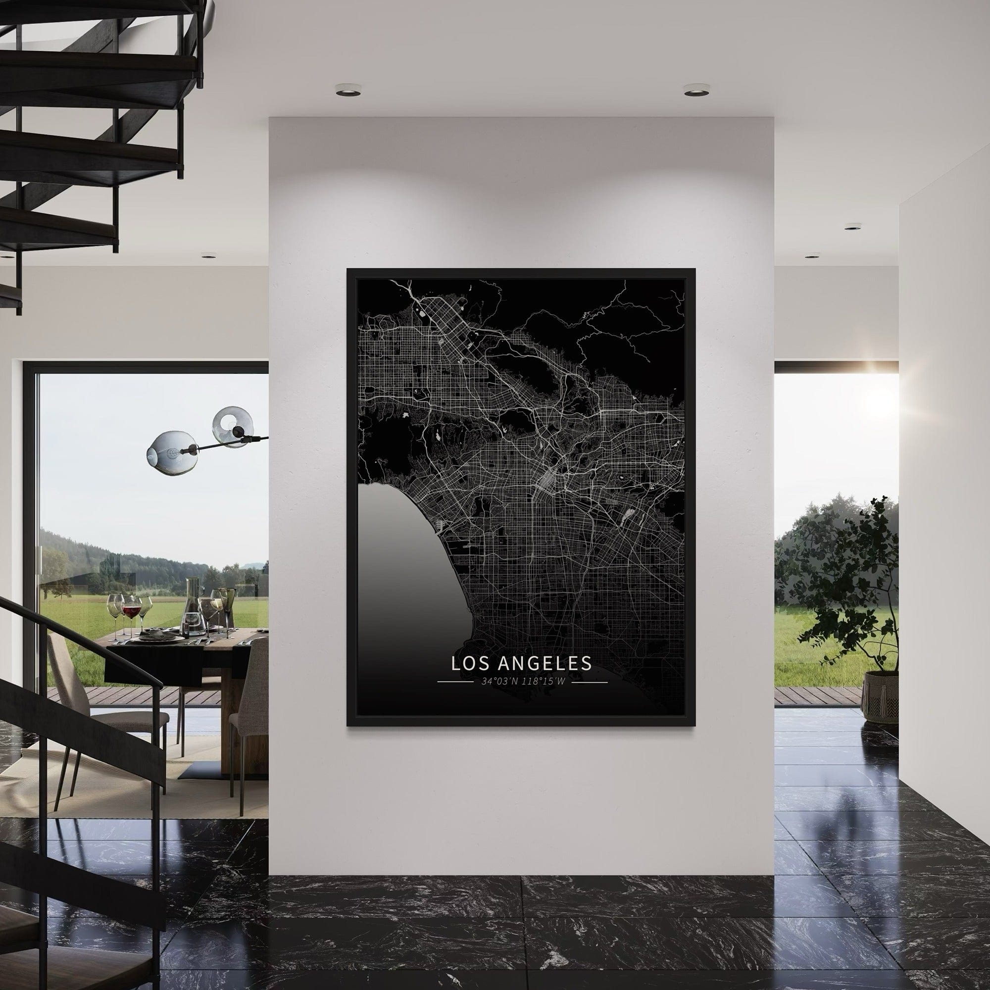 Los Angeles City Map Canvas