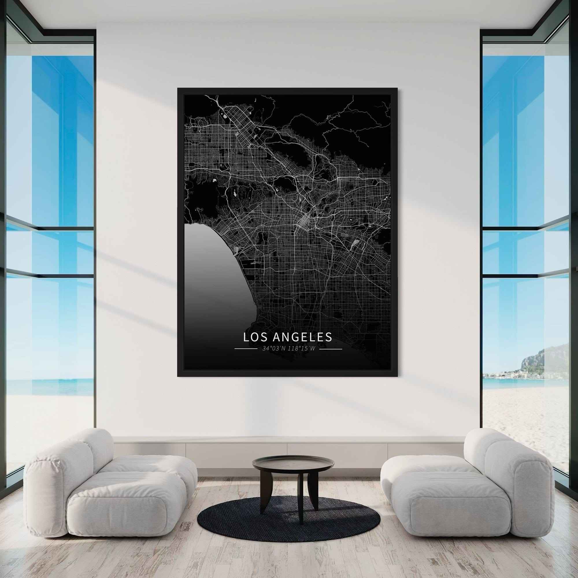 Los Angeles City Map Canvas