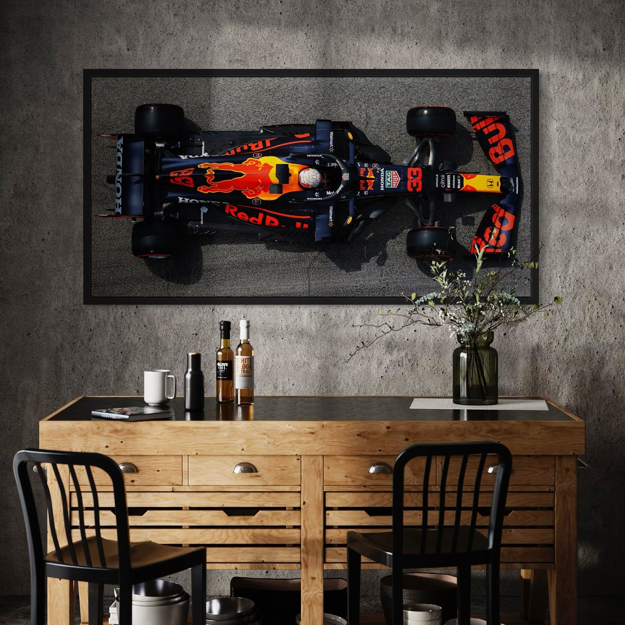 Max Verstappen Red Bull Racing F1 - car wall Art