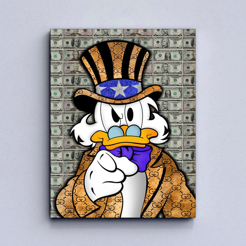 Money Duck Canvas