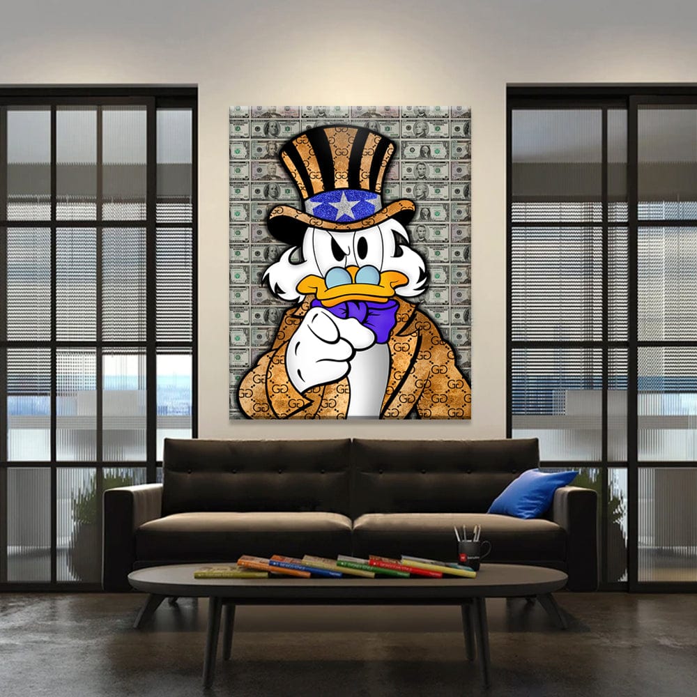 Money Duck Canvas