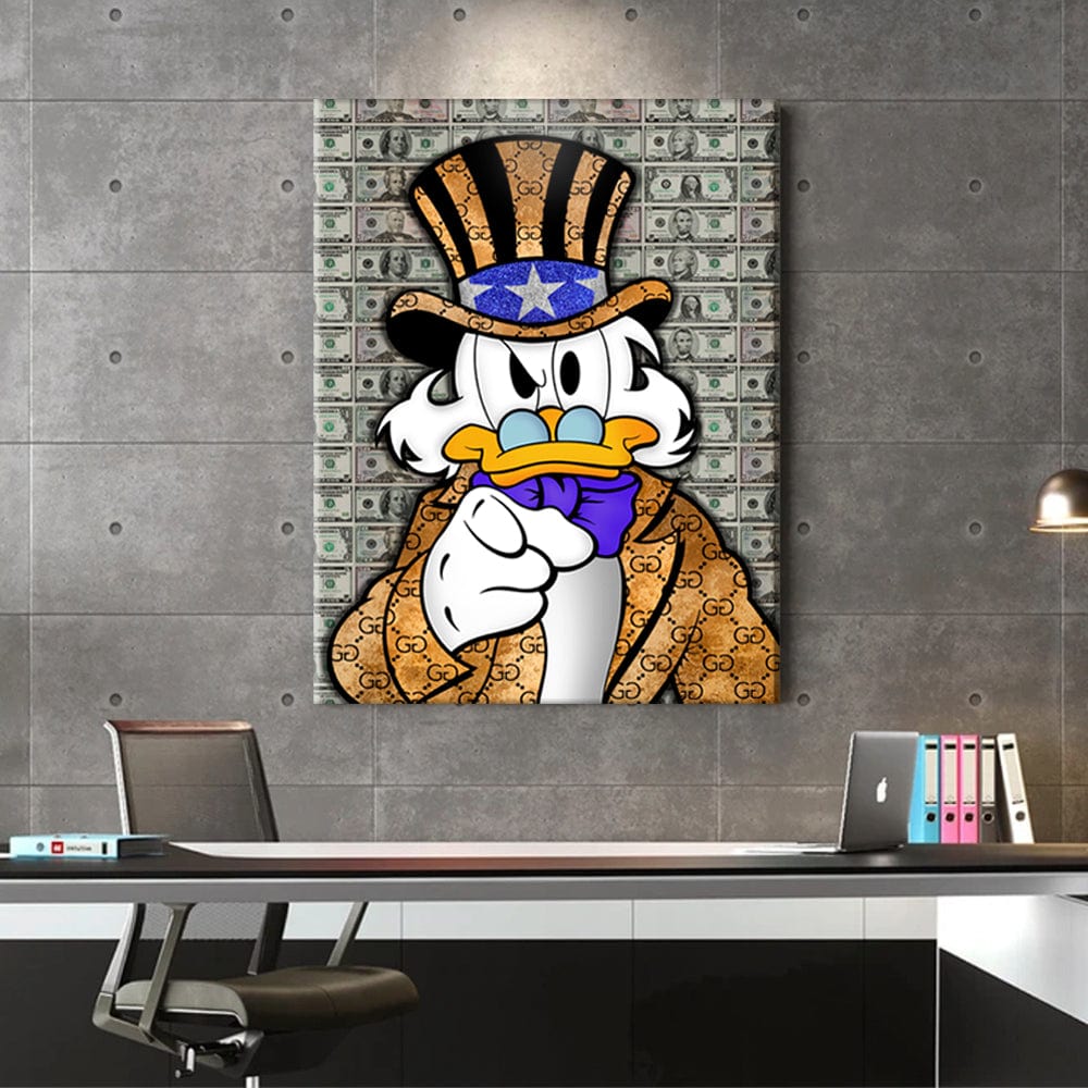 Money Duck Canvas