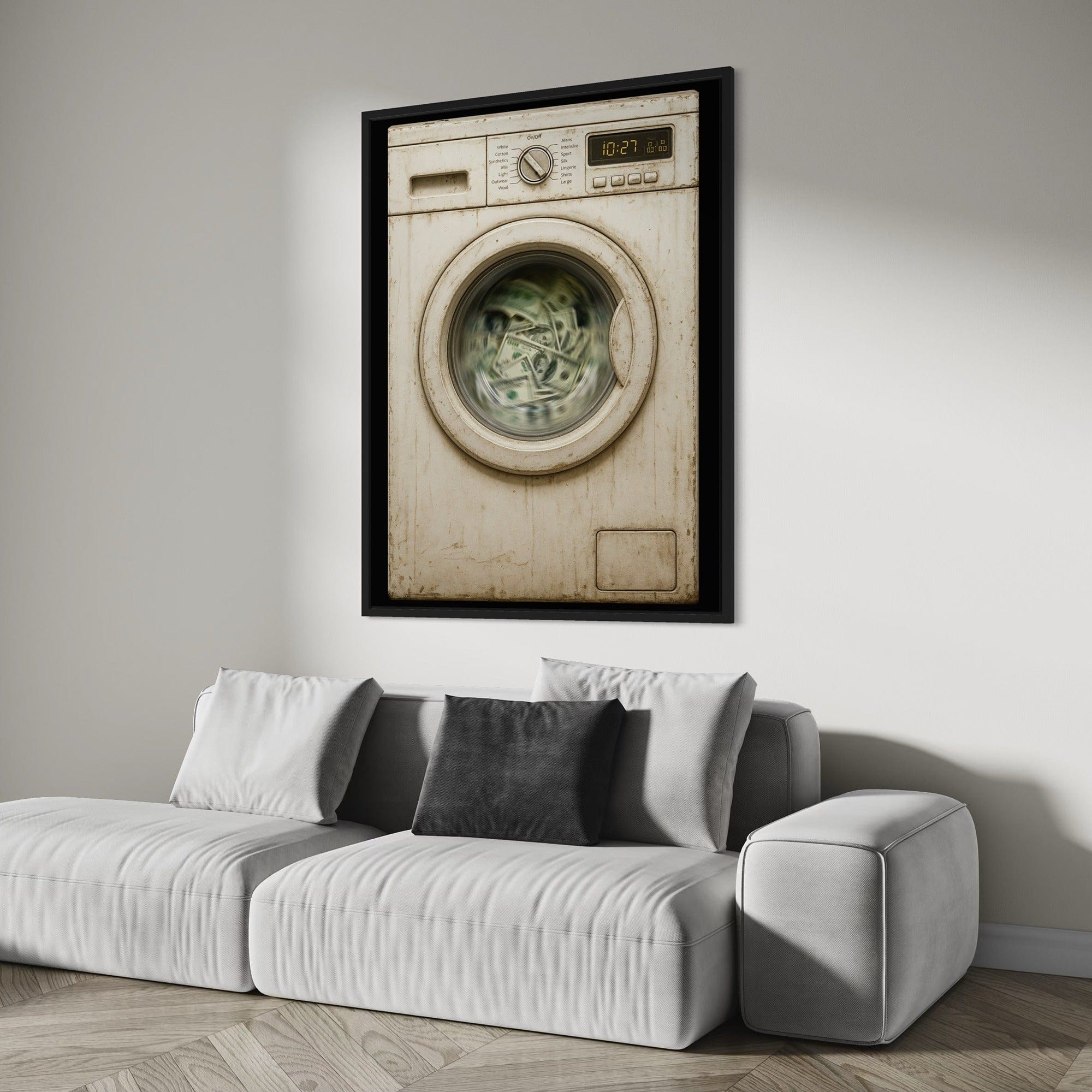 Money Laundering Canvas Print