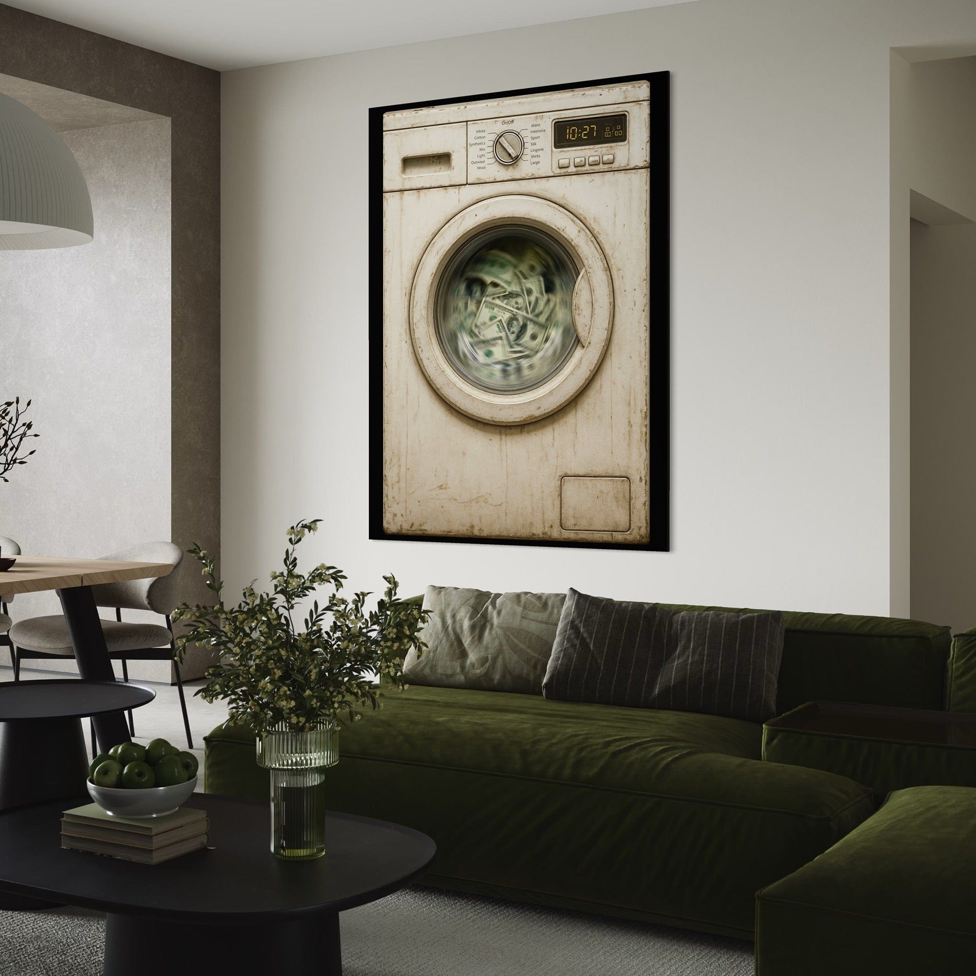 Money Laundering Canvas Print