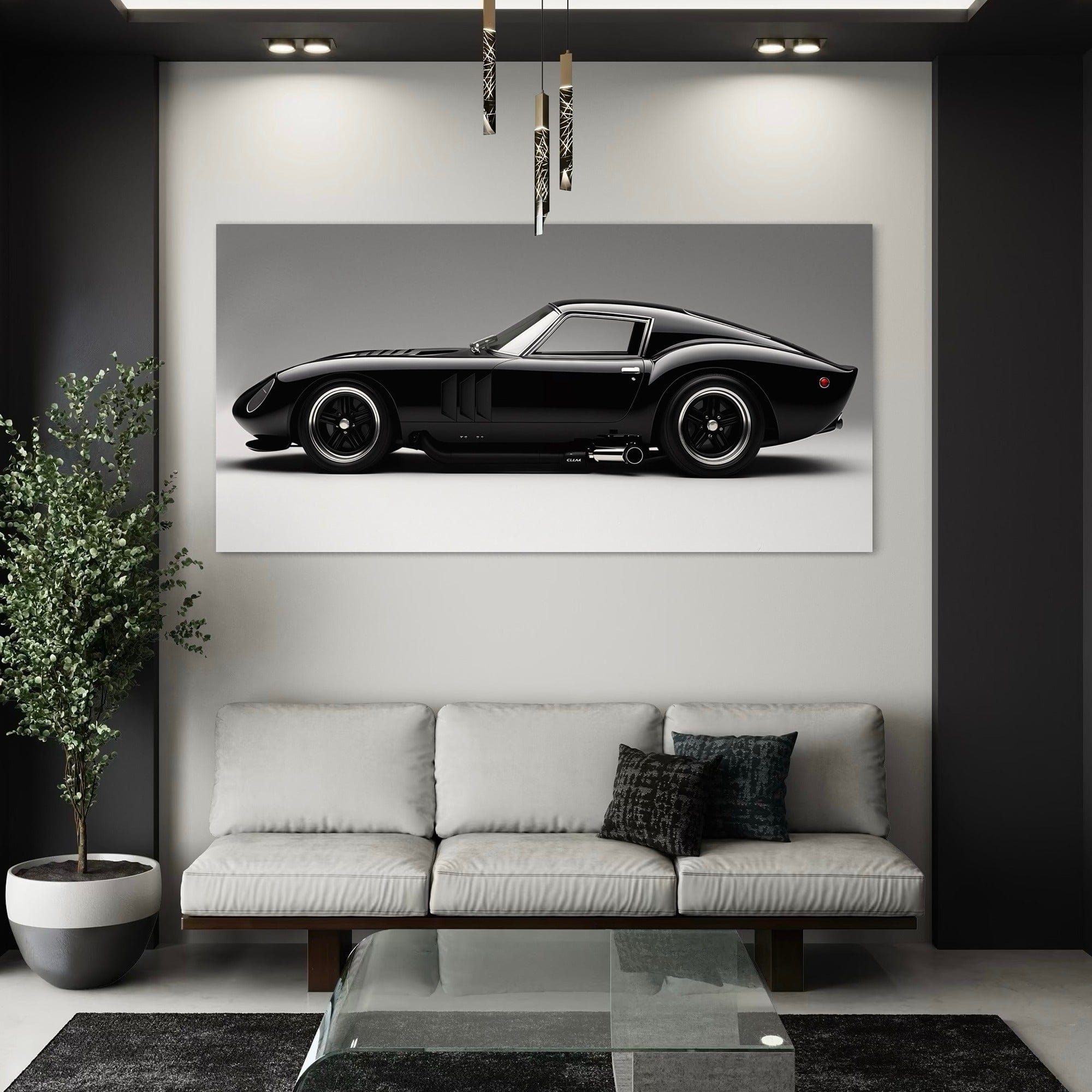 Monochrome Muscle Car