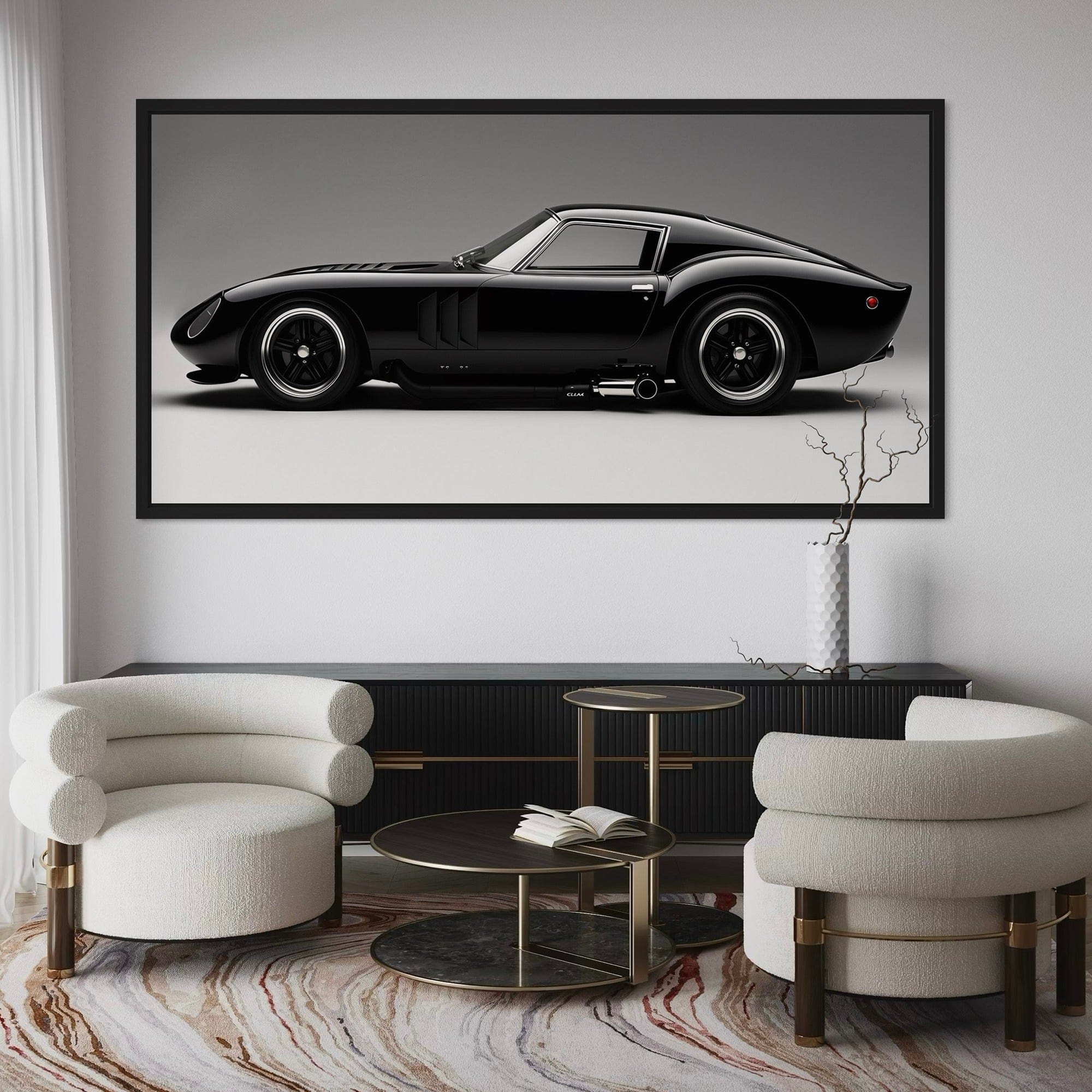 Monochrome Muscle Car