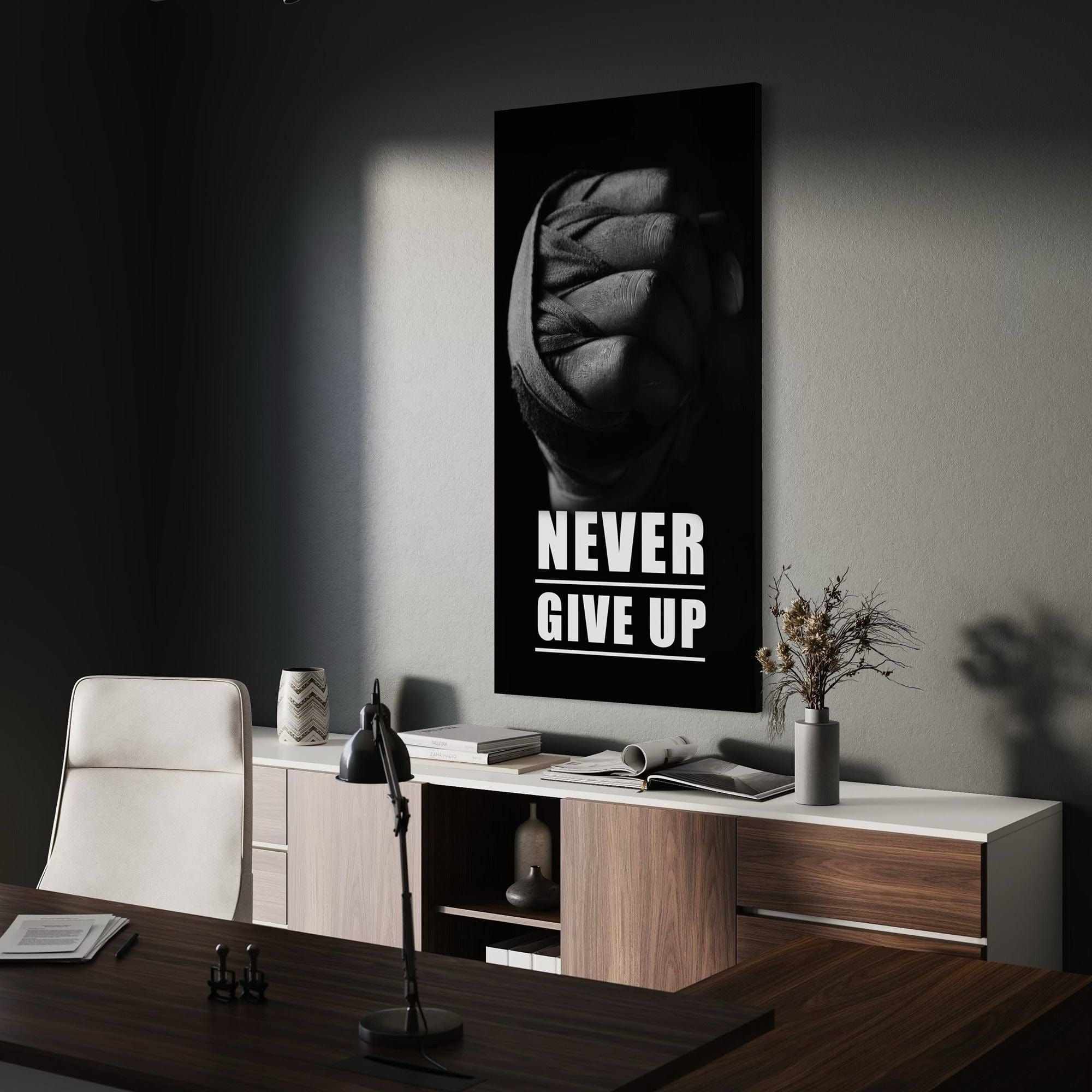 NEVER GIVE UP