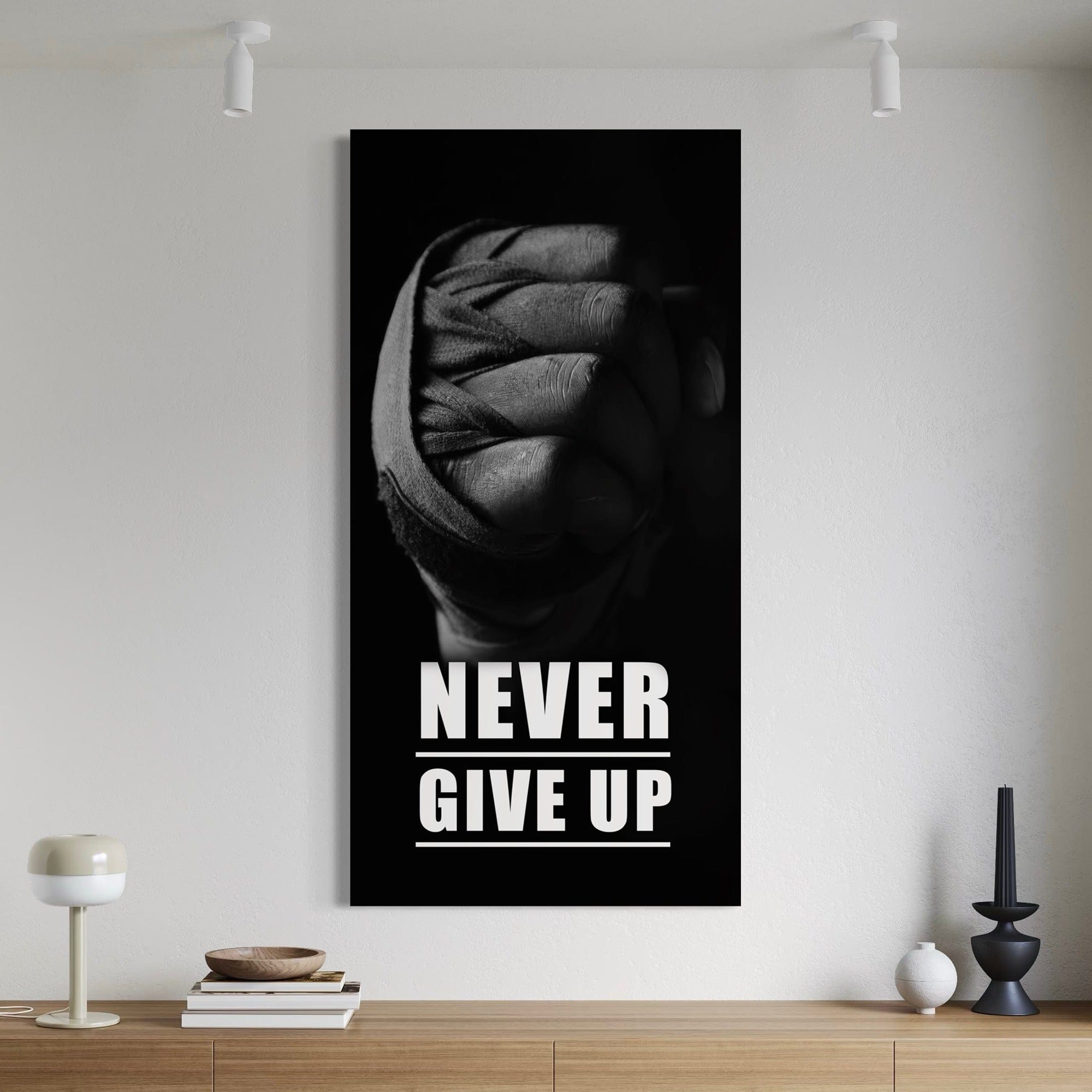 NEVER GIVE UP
