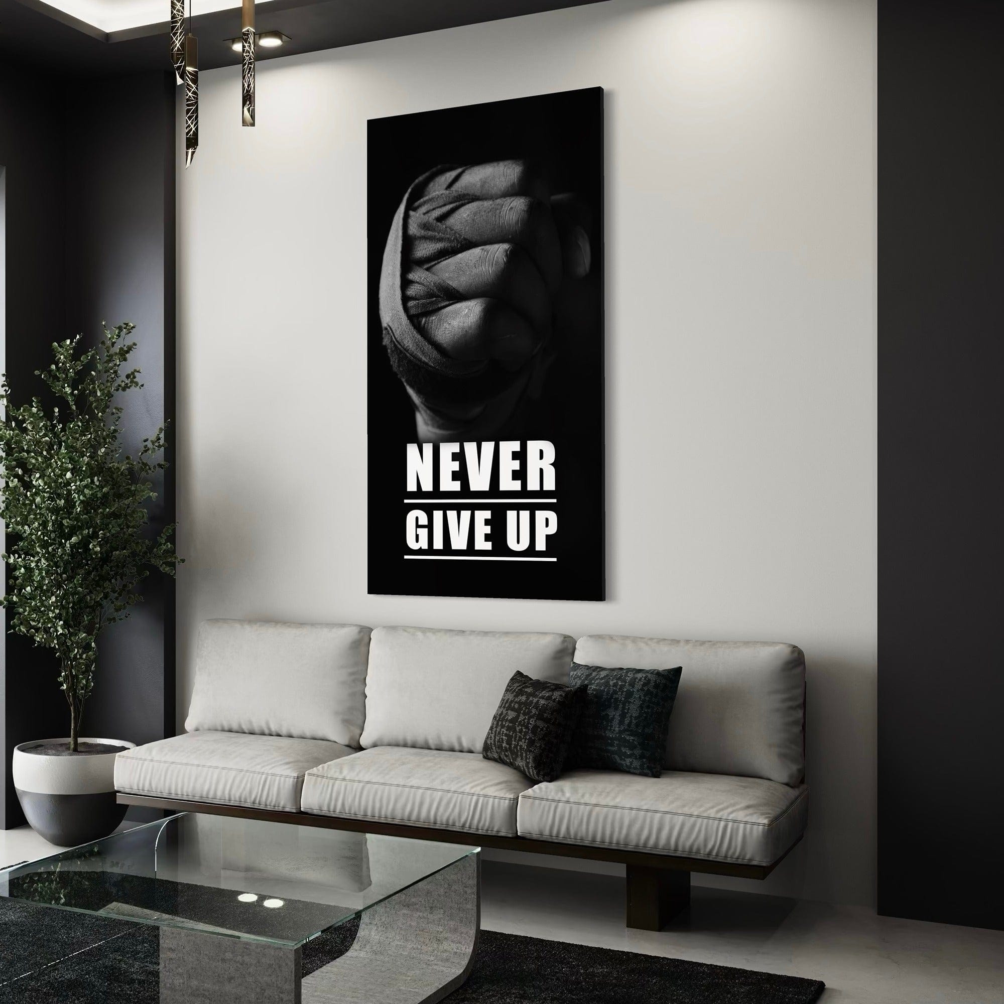 NEVER GIVE UP