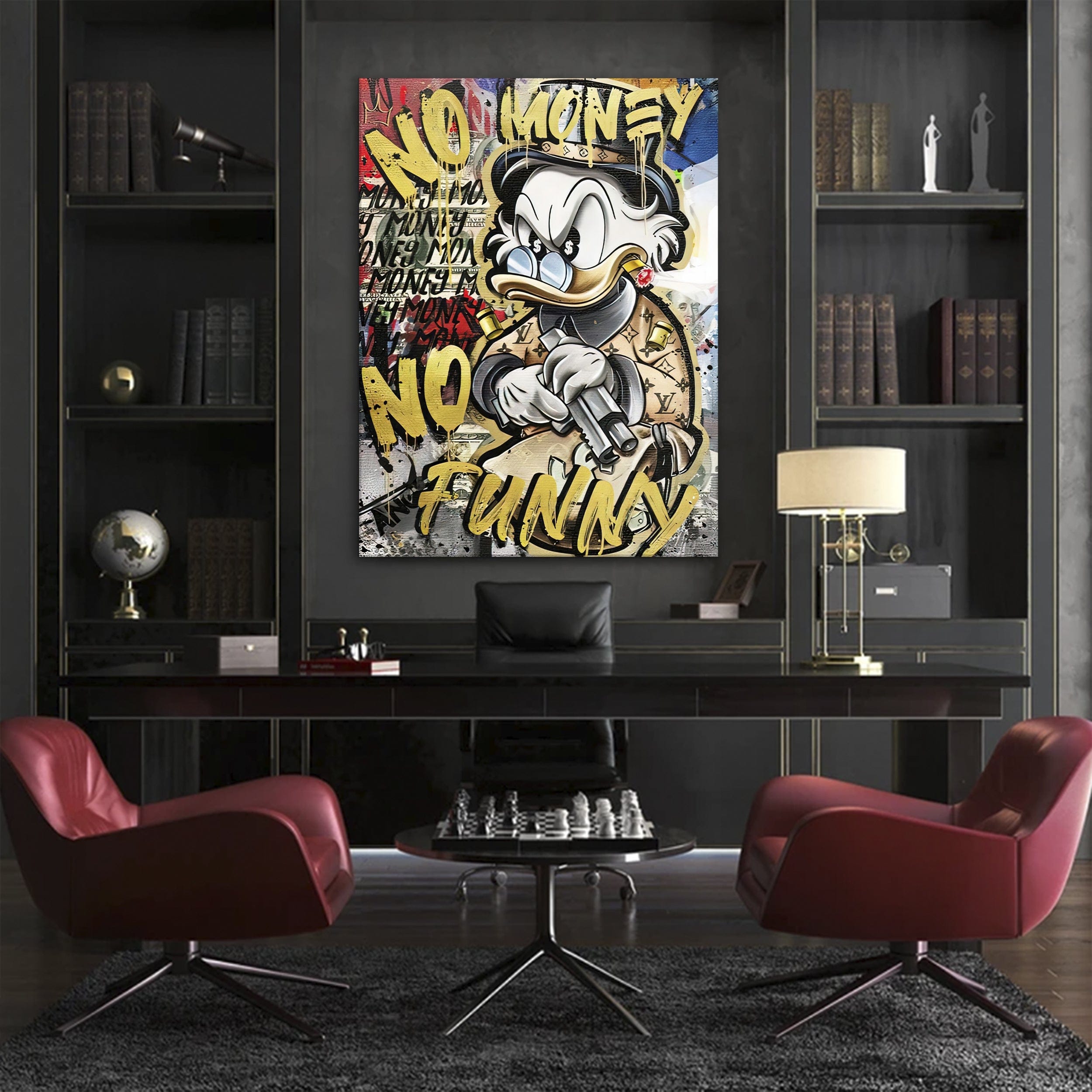 No Money - No Funny Canvas Print