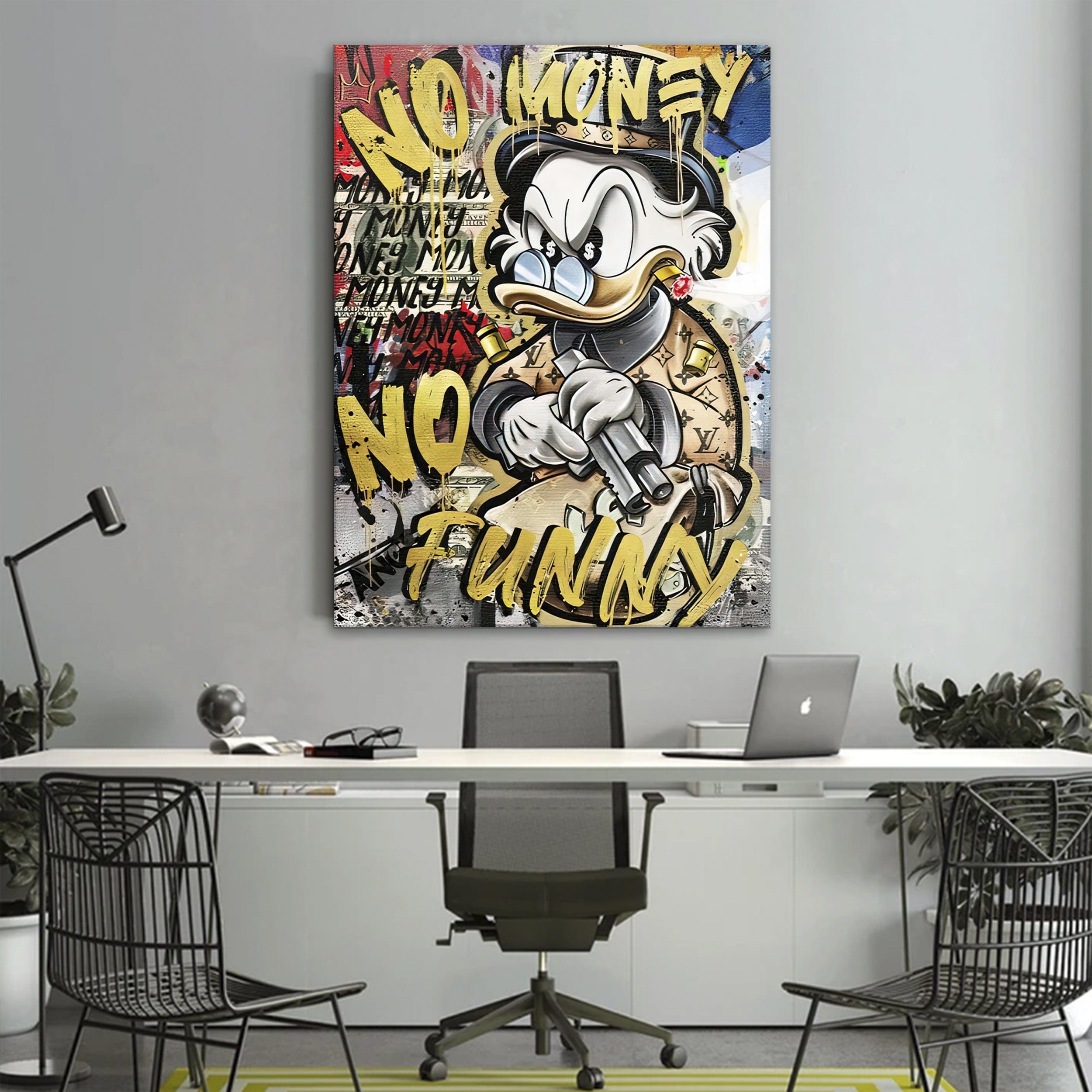 No Money - No Funny Canvas Print