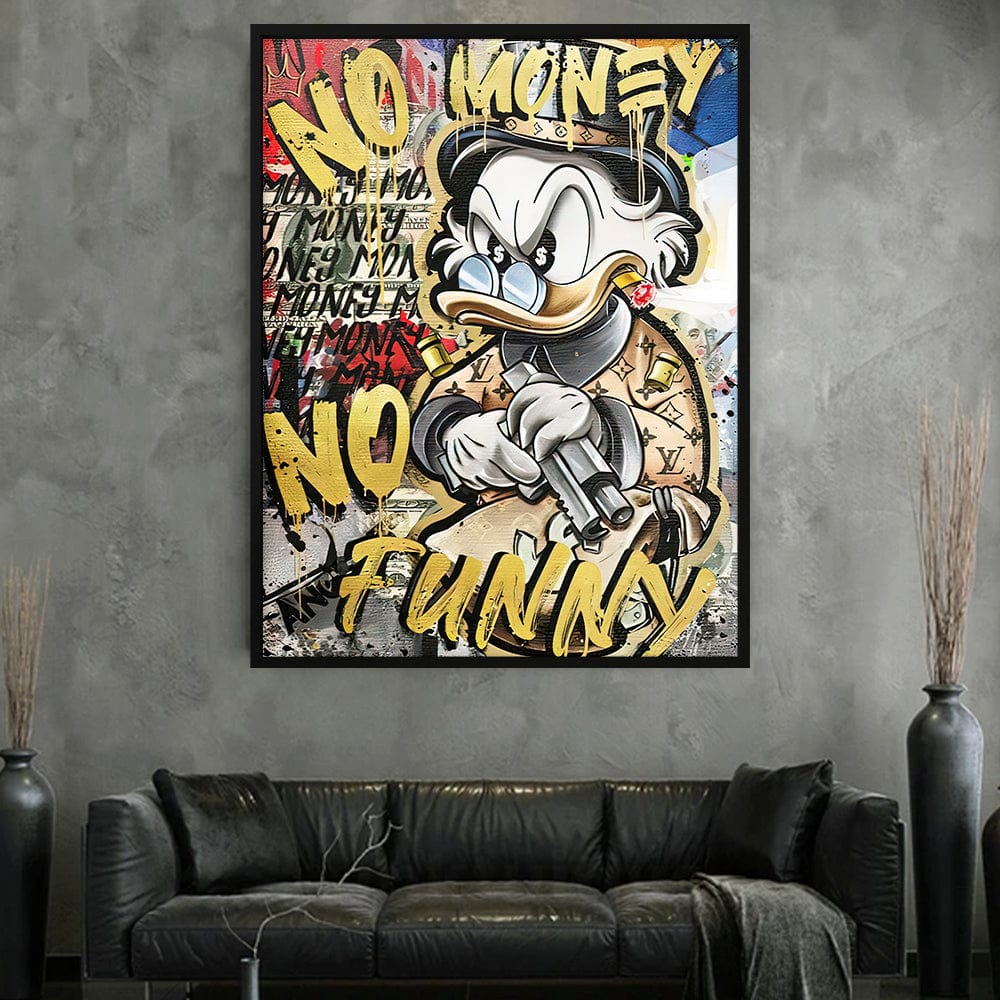 No Money - No Funny Canvas Print