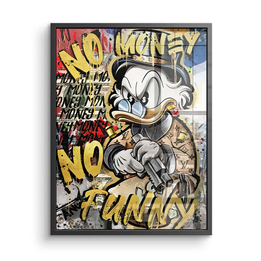 No Money - No Funny Canvas Print