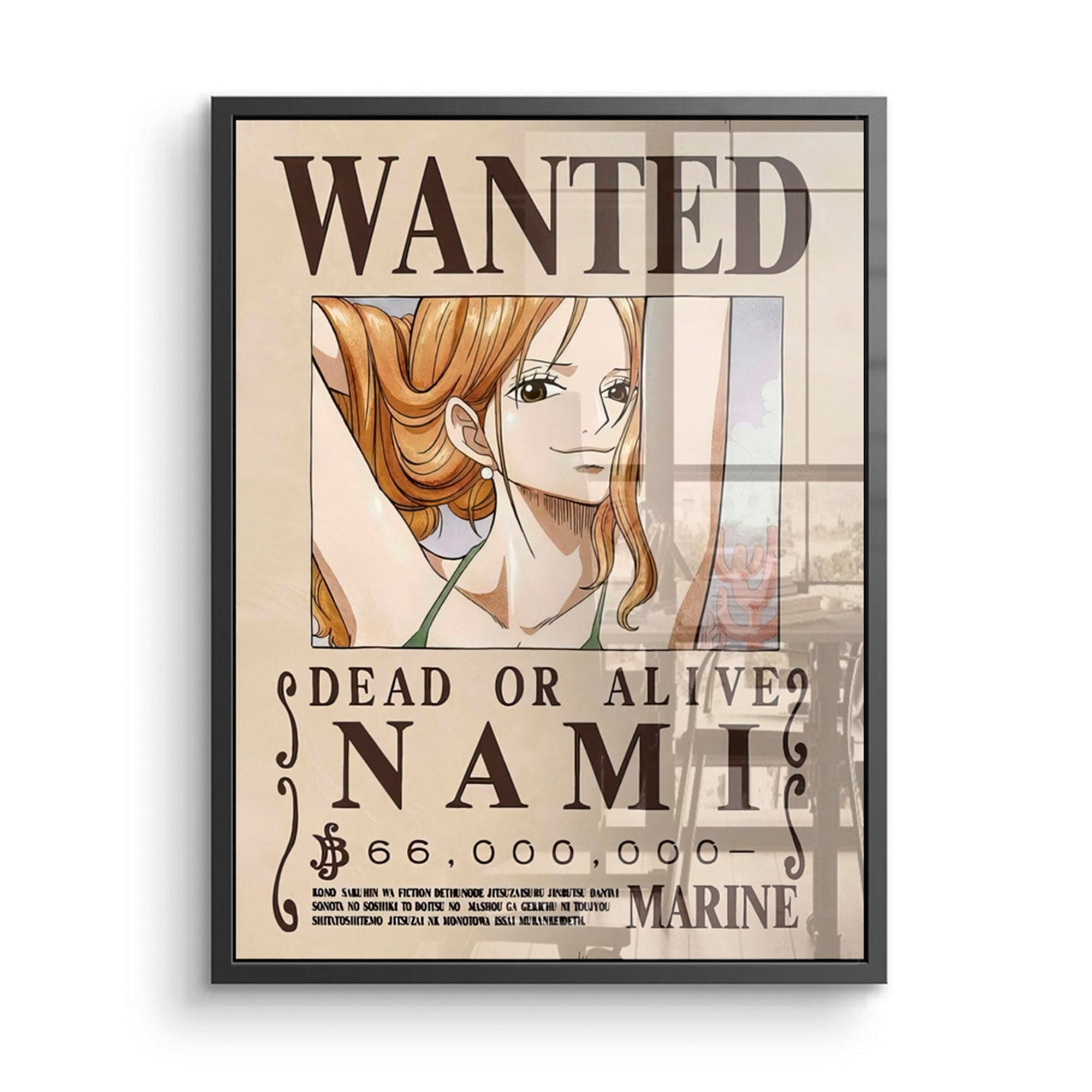 Nami Canvas Print, Nami One Piece Wanted Poster – Canvas4walls