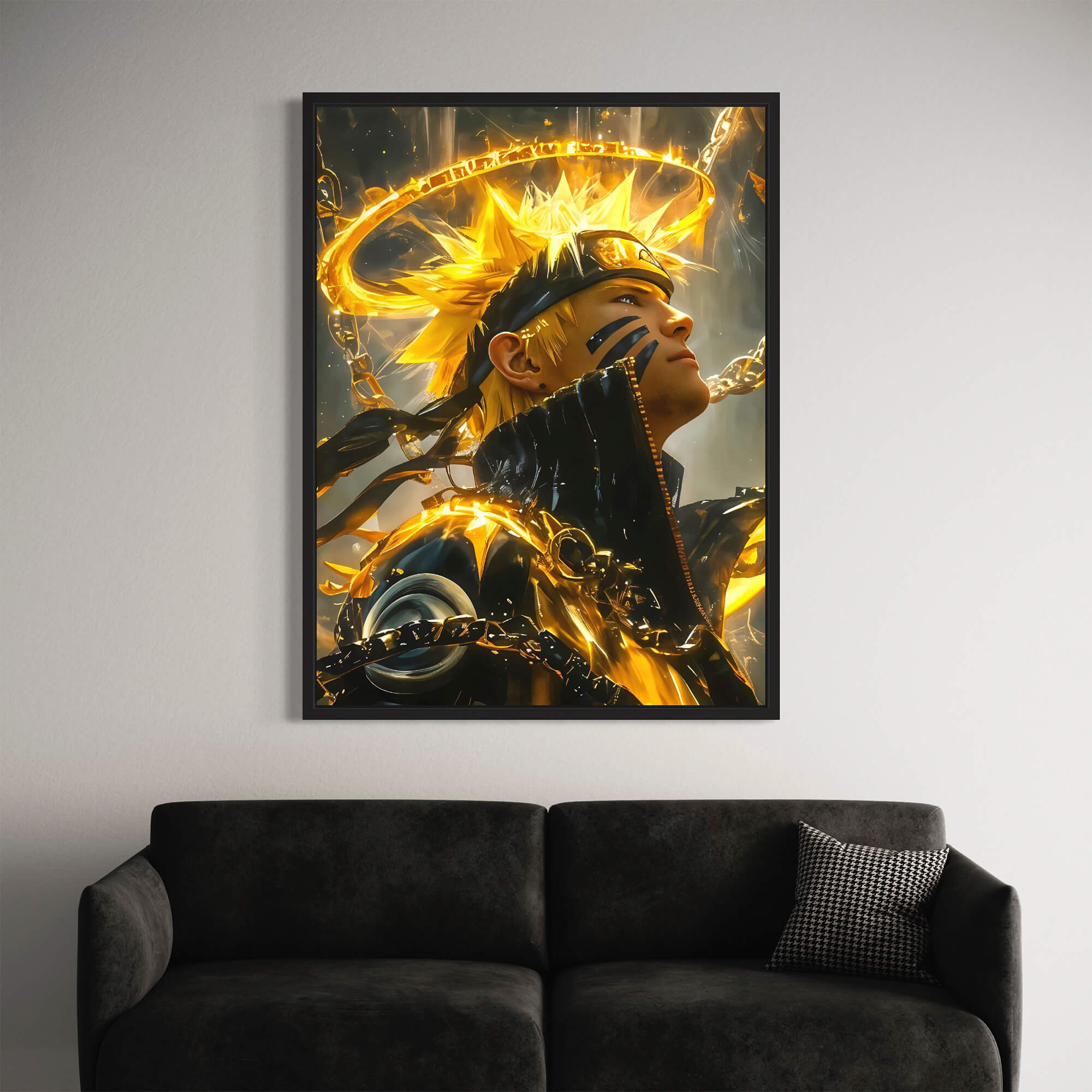 Naruto Uzumaki Canvas Wall Art – A Bold Statement for Anime Fans