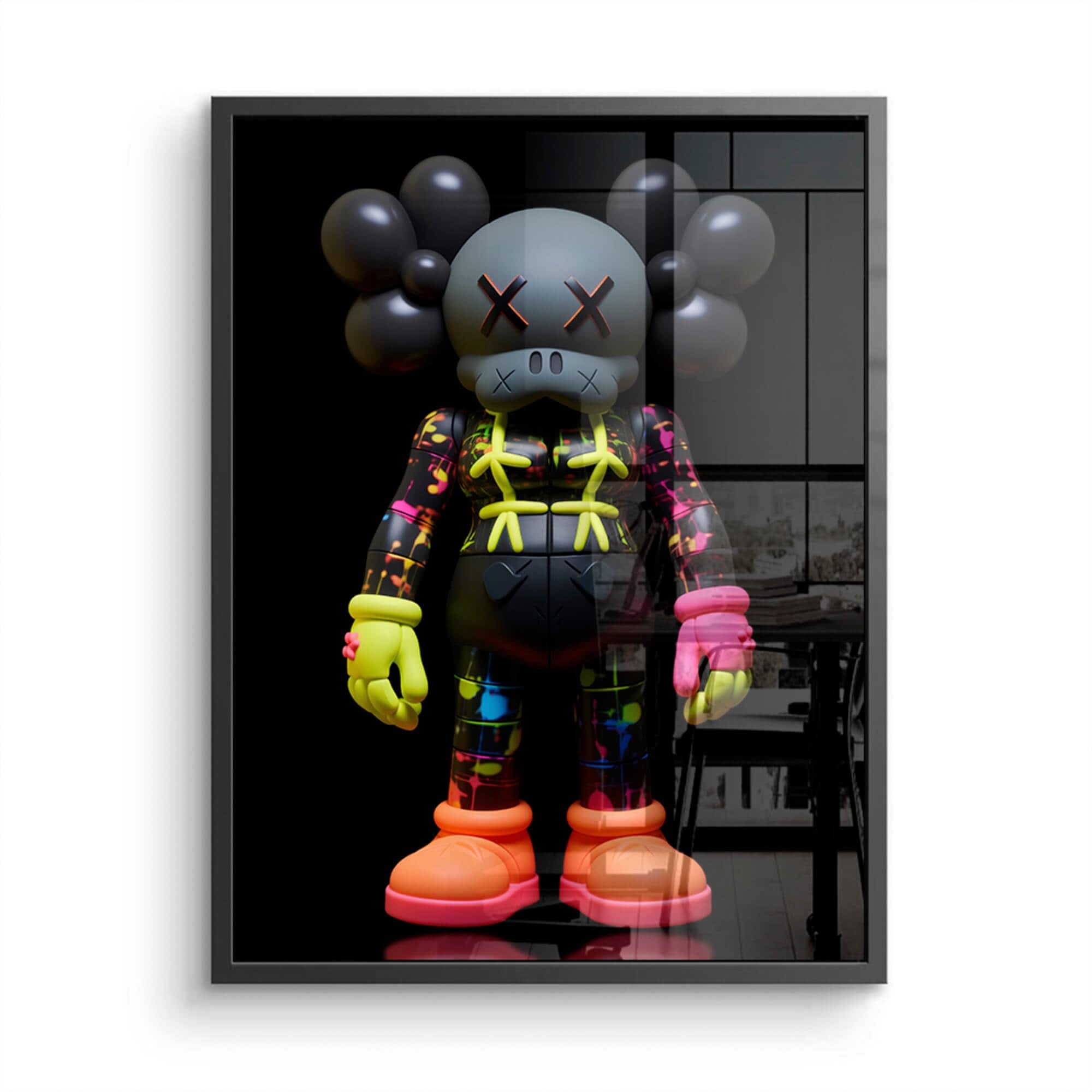 Neon KAWS №12 Canvas Print