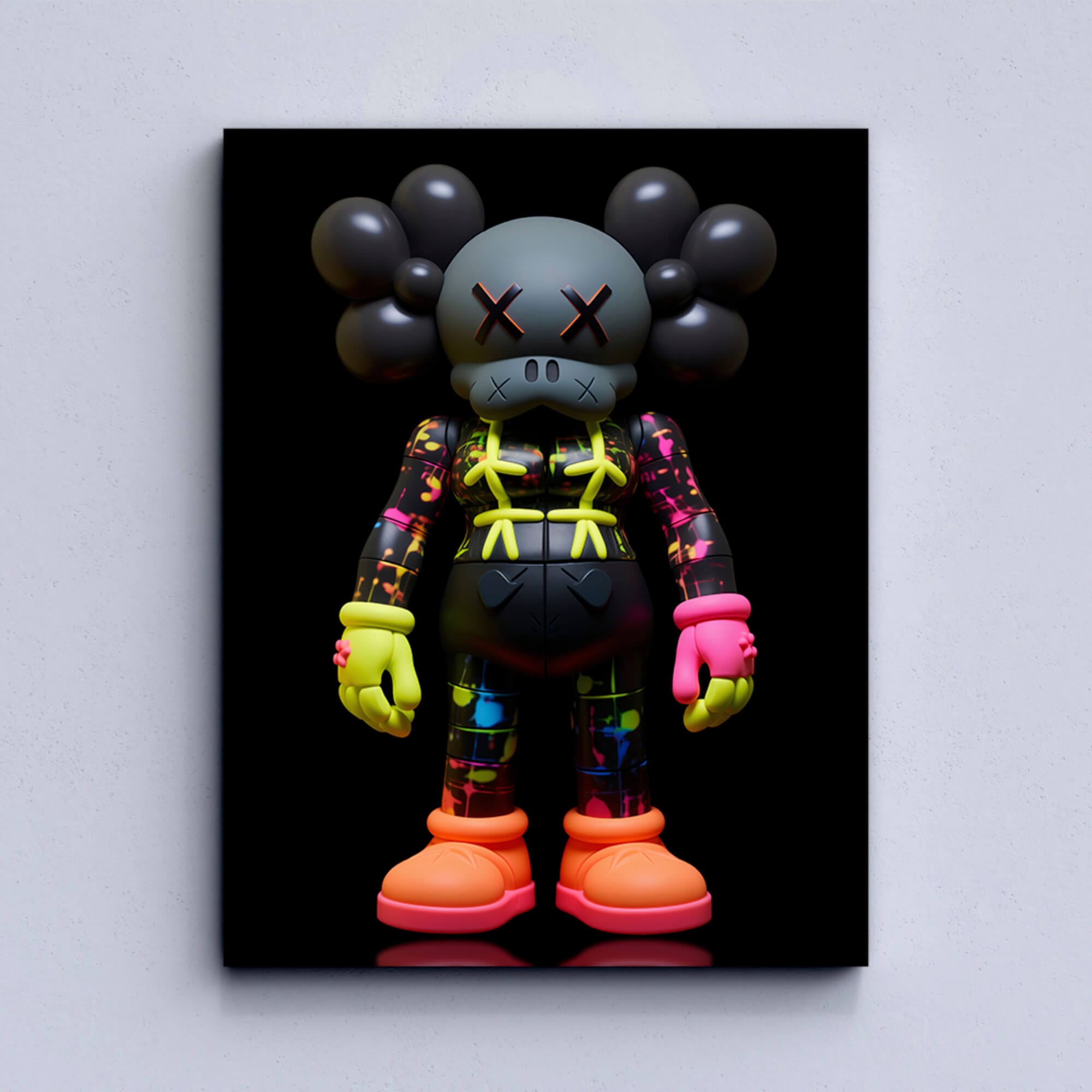 Neon KAWS №12 Canvas Print