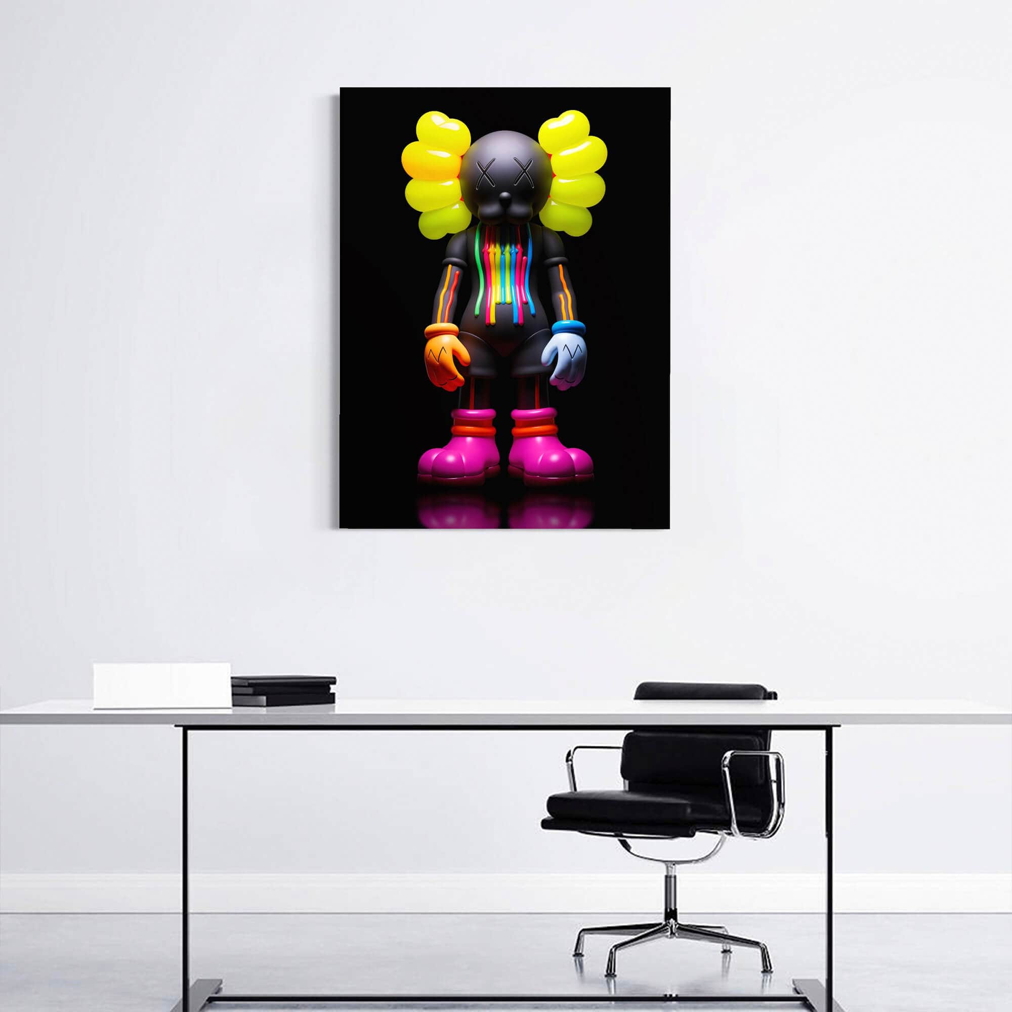 Neon KAWS №3 Canvas Print